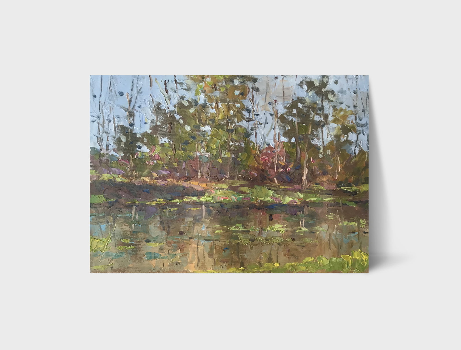 Oil painting Forest River Sergey Ivanovich Animov - 11