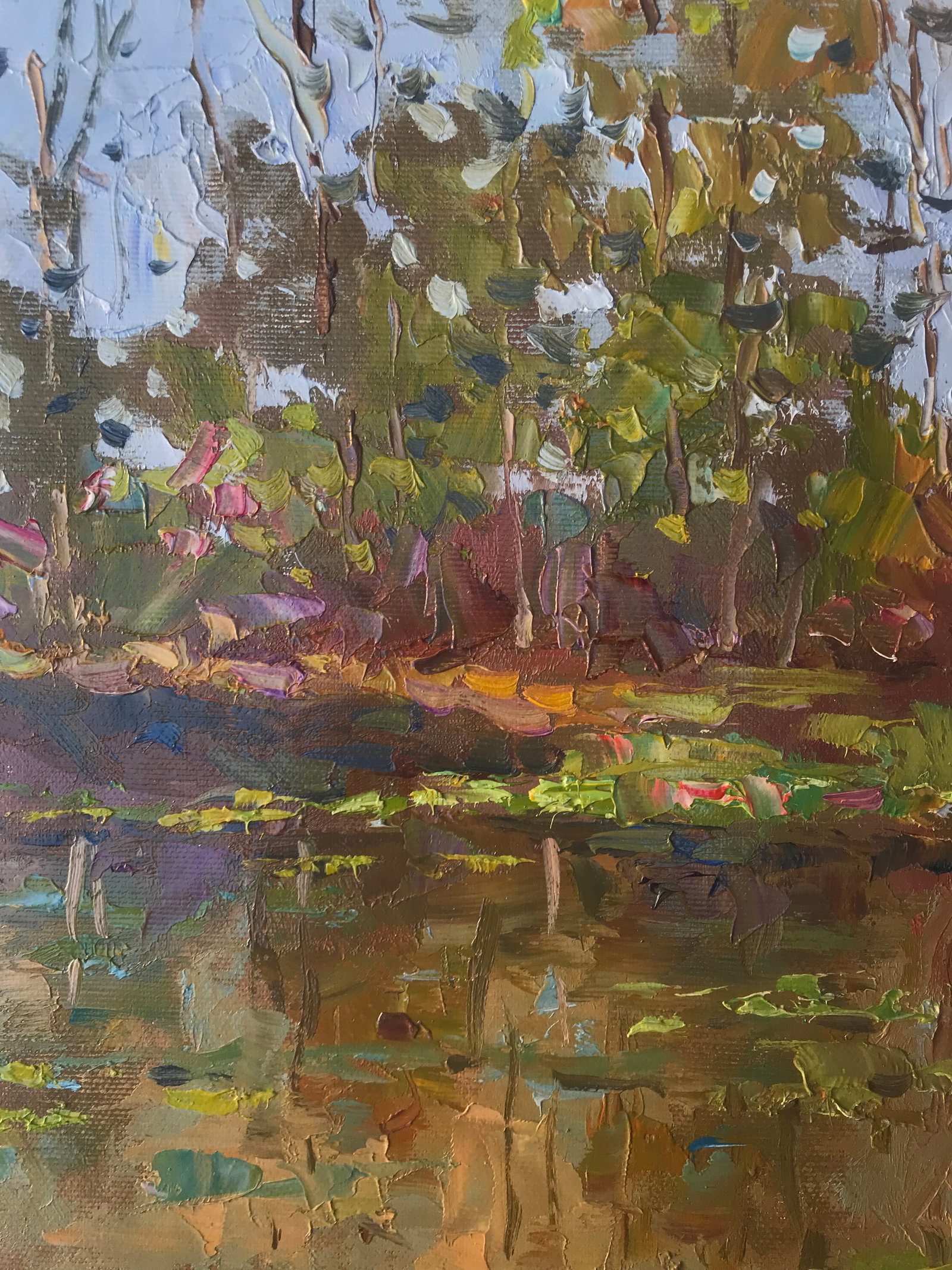 Oil painting Forest River Sergey Ivanovich Animov - 3