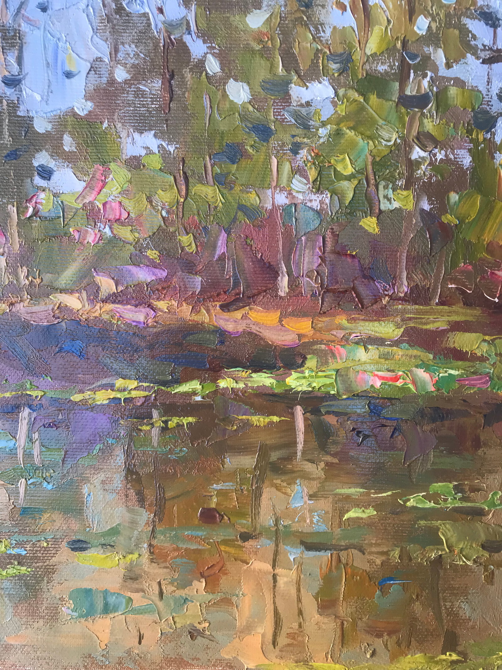 Oil painting Forest River Sergey Ivanovich Animov - 4
