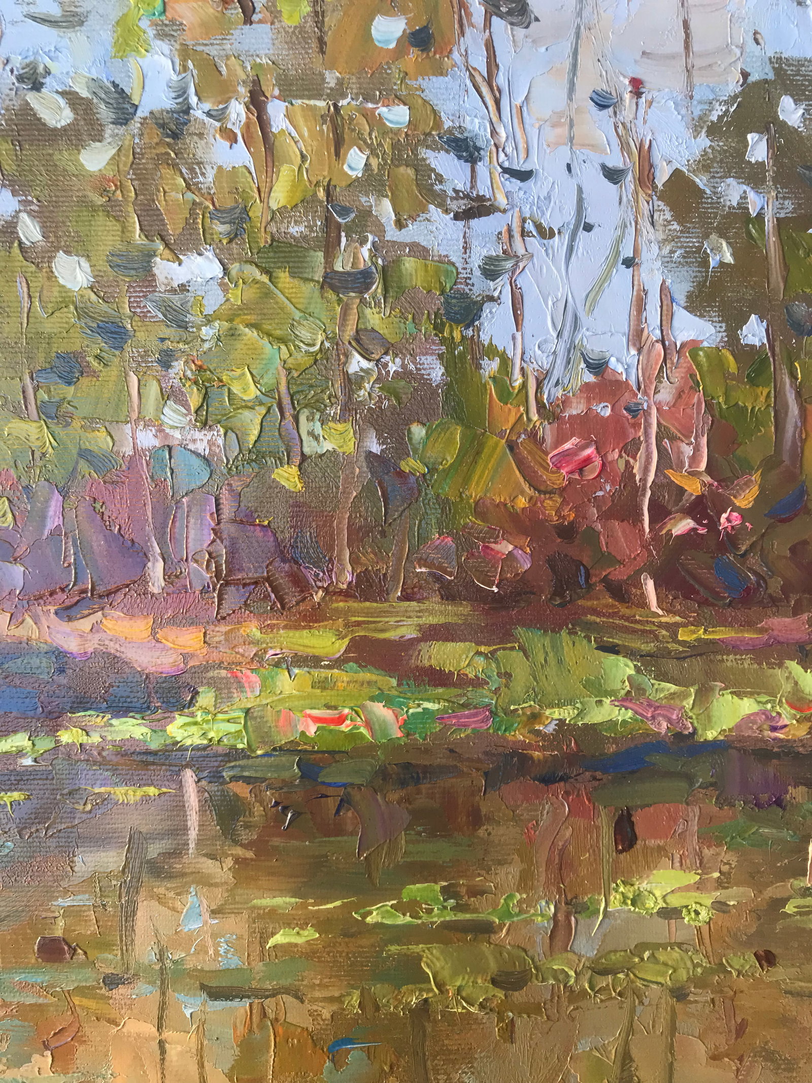 Oil painting Forest River Sergey Ivanovich Animov - 5