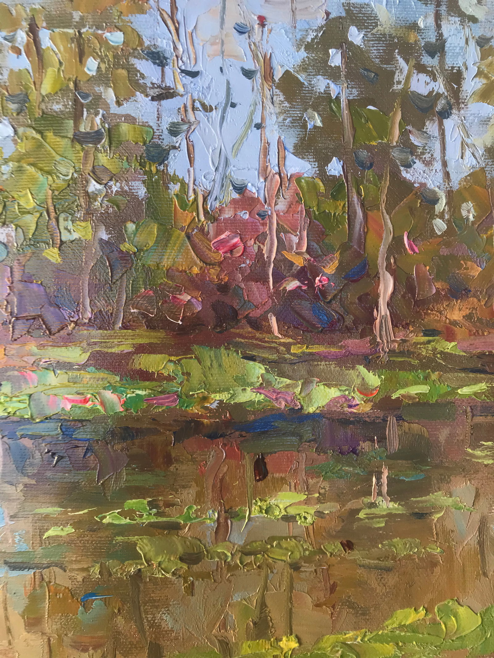 Oil painting Forest River Sergey Ivanovich Animov - 7