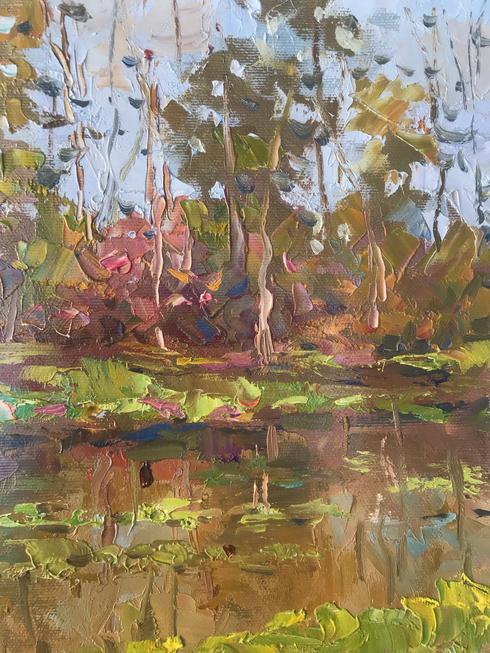 Oil painting Forest River Sergey Ivanovich Animov - 8