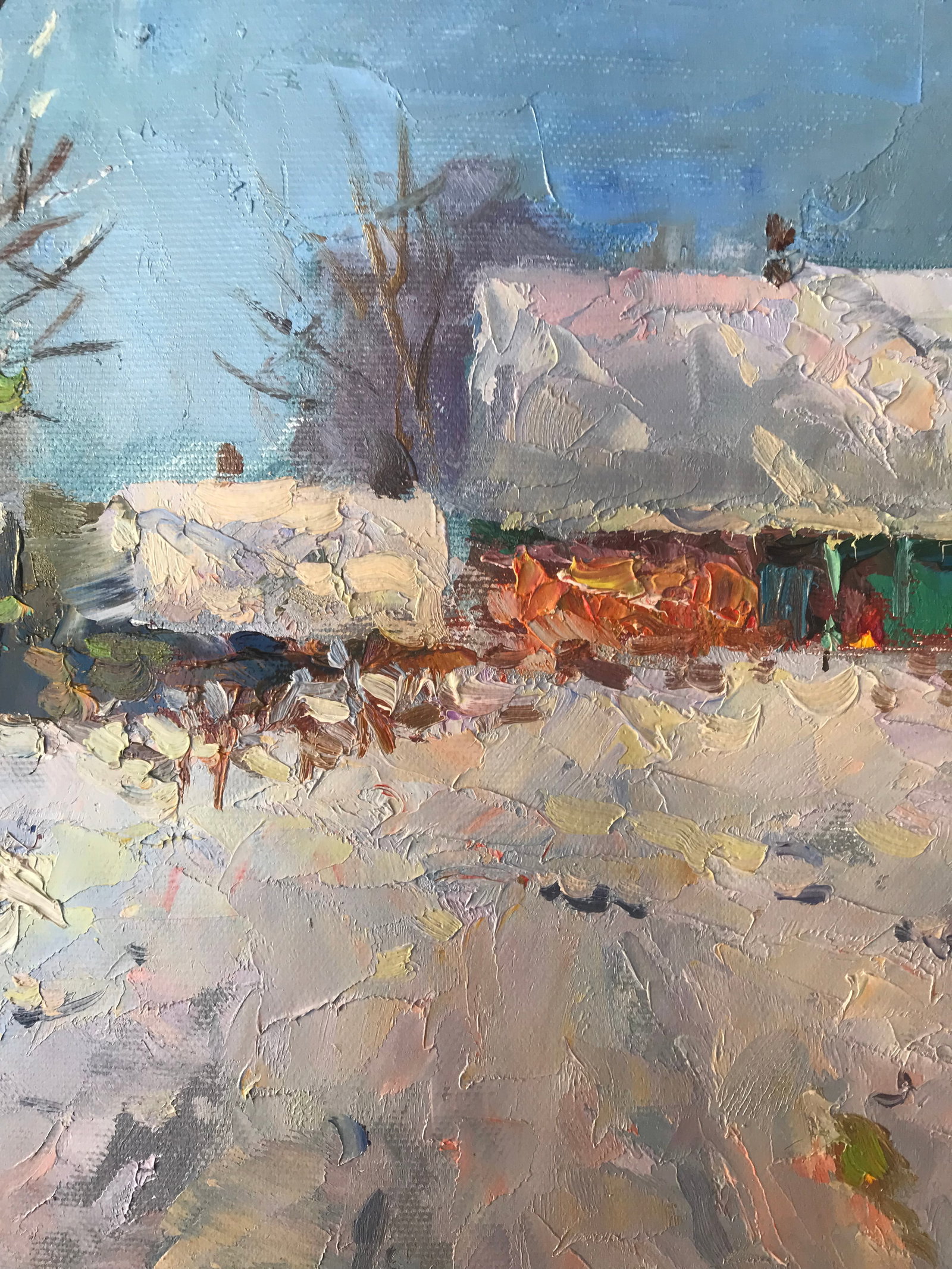 Oil painting Winter has come Sergey Ivanovich Animov - 6