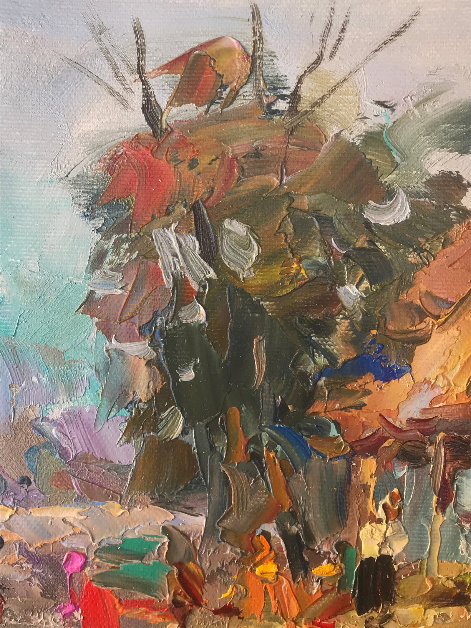 Oil painting Country yard Sergey Ivanovich Animov - 3