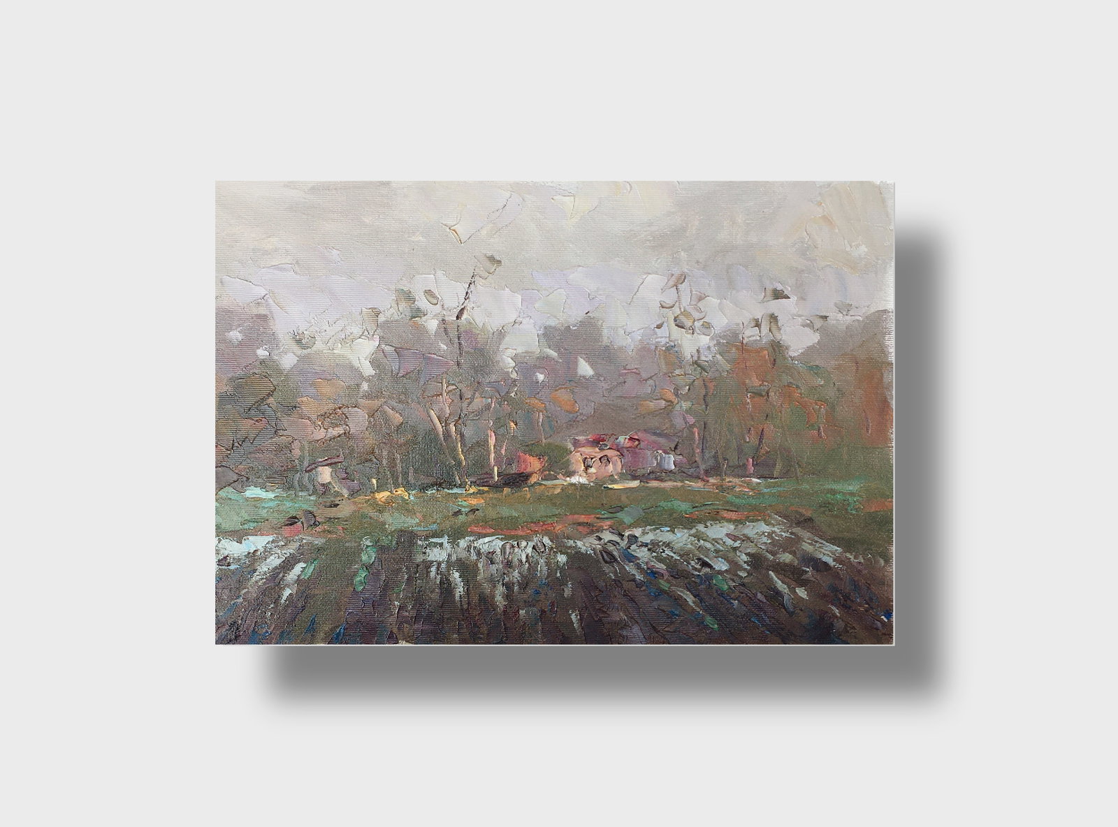 Oil painting Forest edge Sergey Ivanovich Animov - 11
