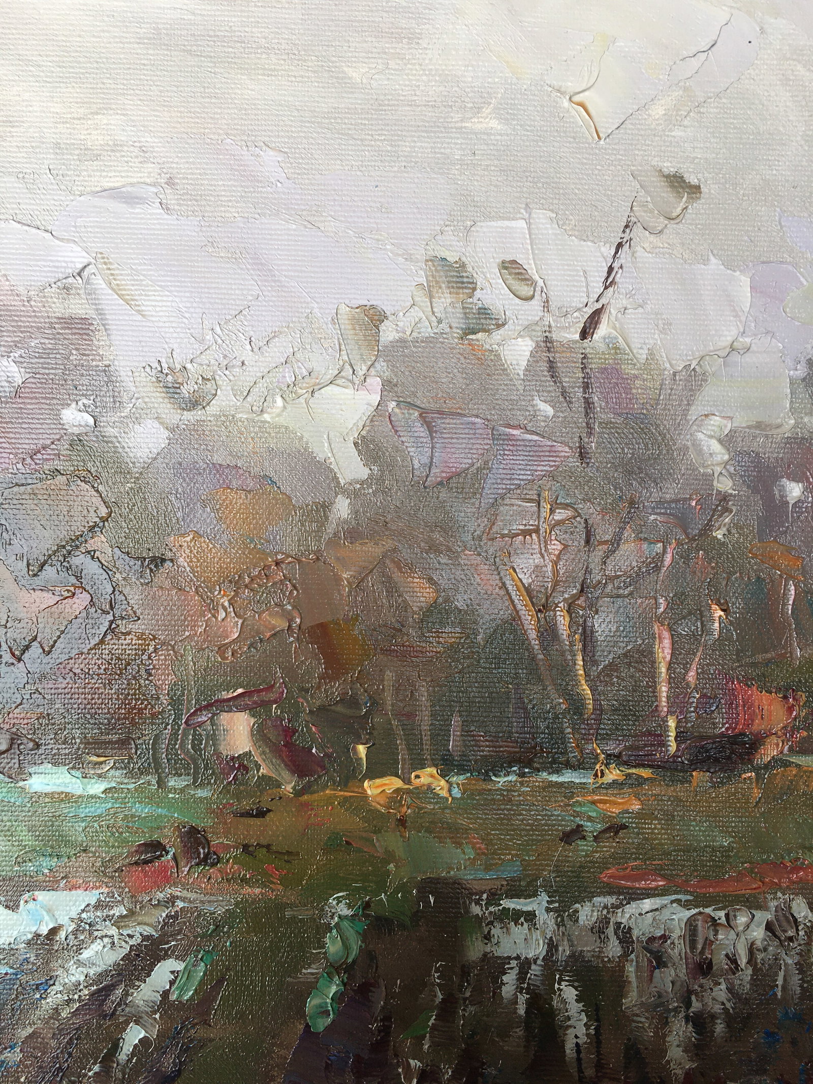 Oil painting Forest edge Sergey Ivanovich Animov - 3