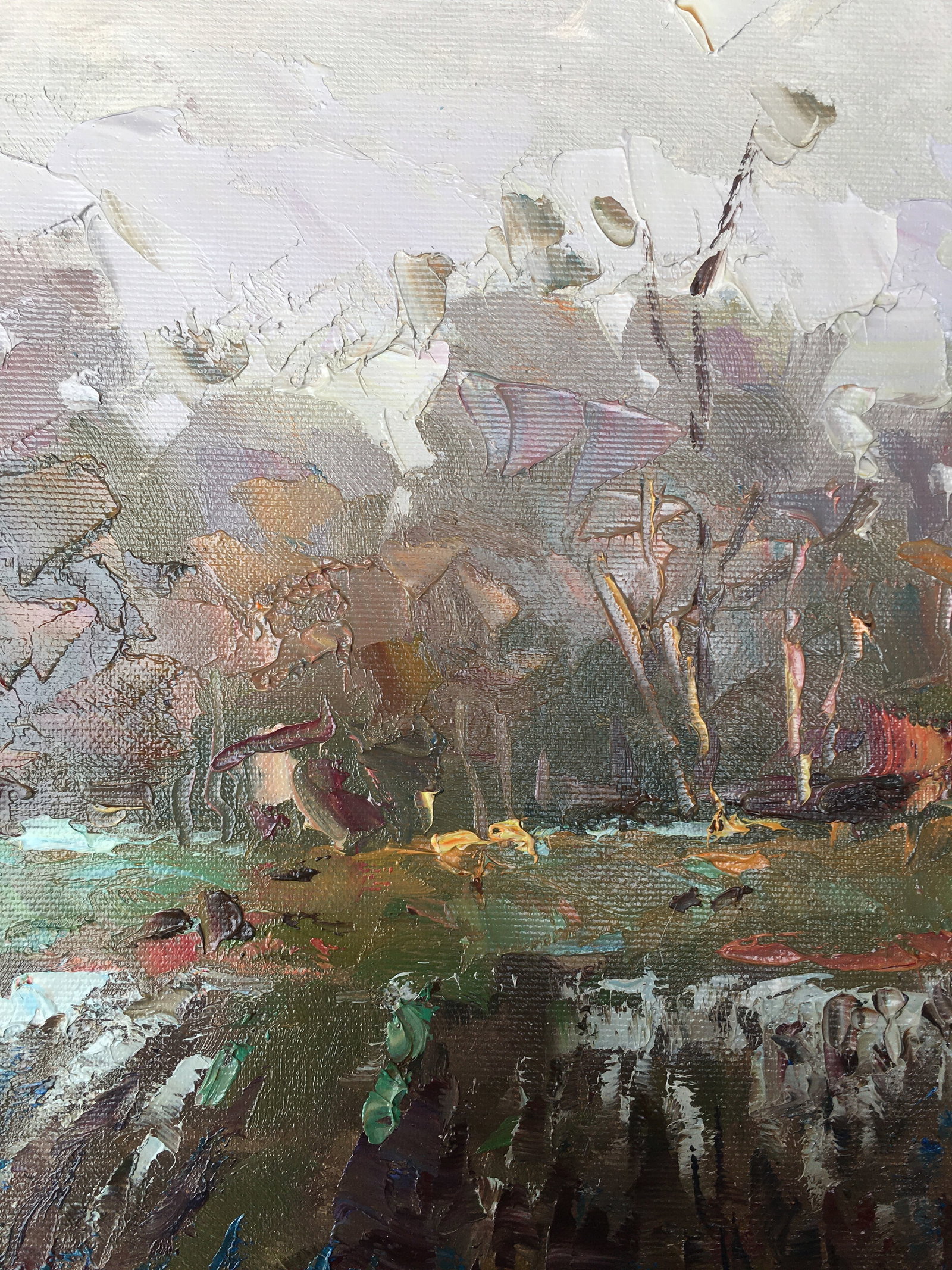 Oil painting Forest edge Sergey Ivanovich Animov - 4