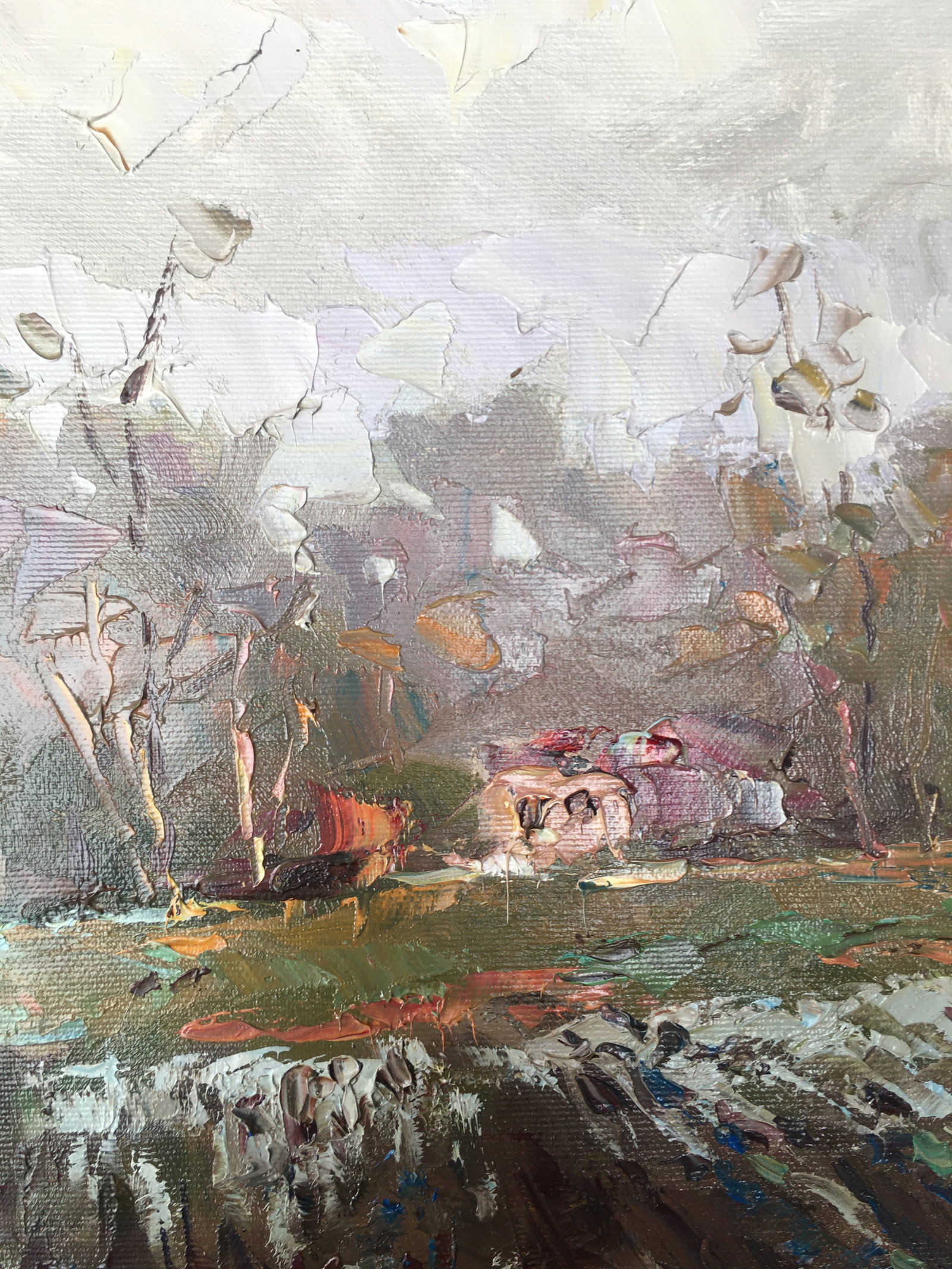 Oil painting Forest edge Sergey Ivanovich Animov - 5