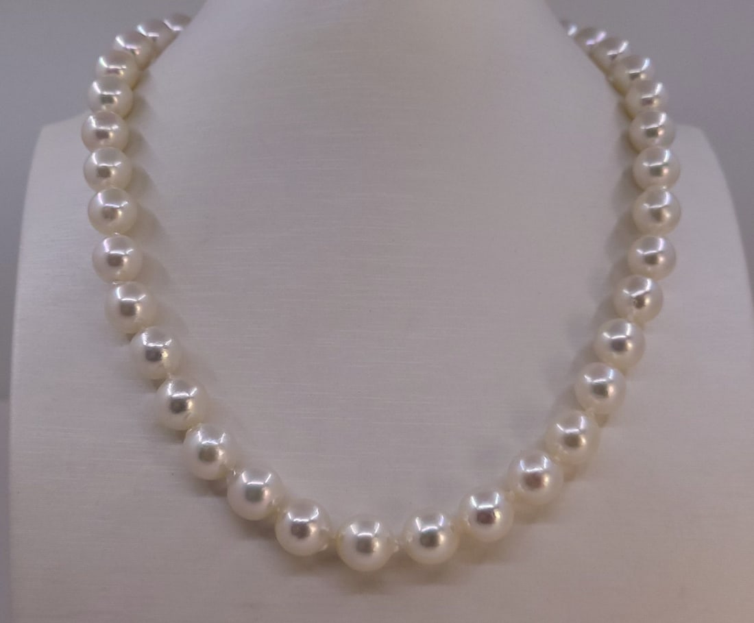 Necklace 9.5x10mm Akoya Pearls - 2