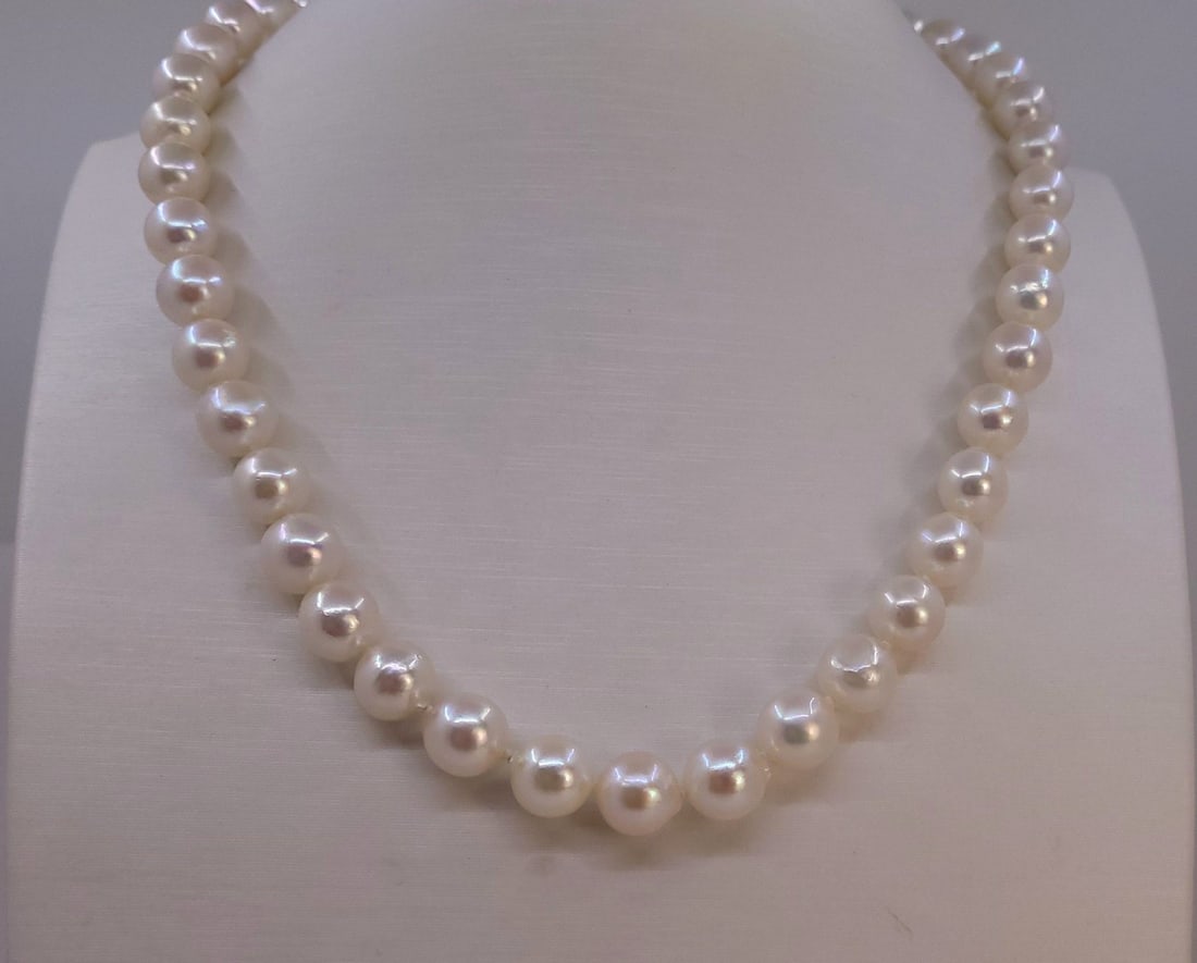 Necklace 9x9.5mm Akoya Pearls - 2