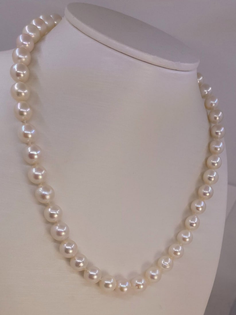Necklace 9x9.5mm Akoya Pearls - 3