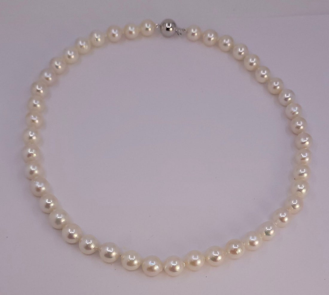 Necklace 9x9.5mm Akoya Pearls - 7