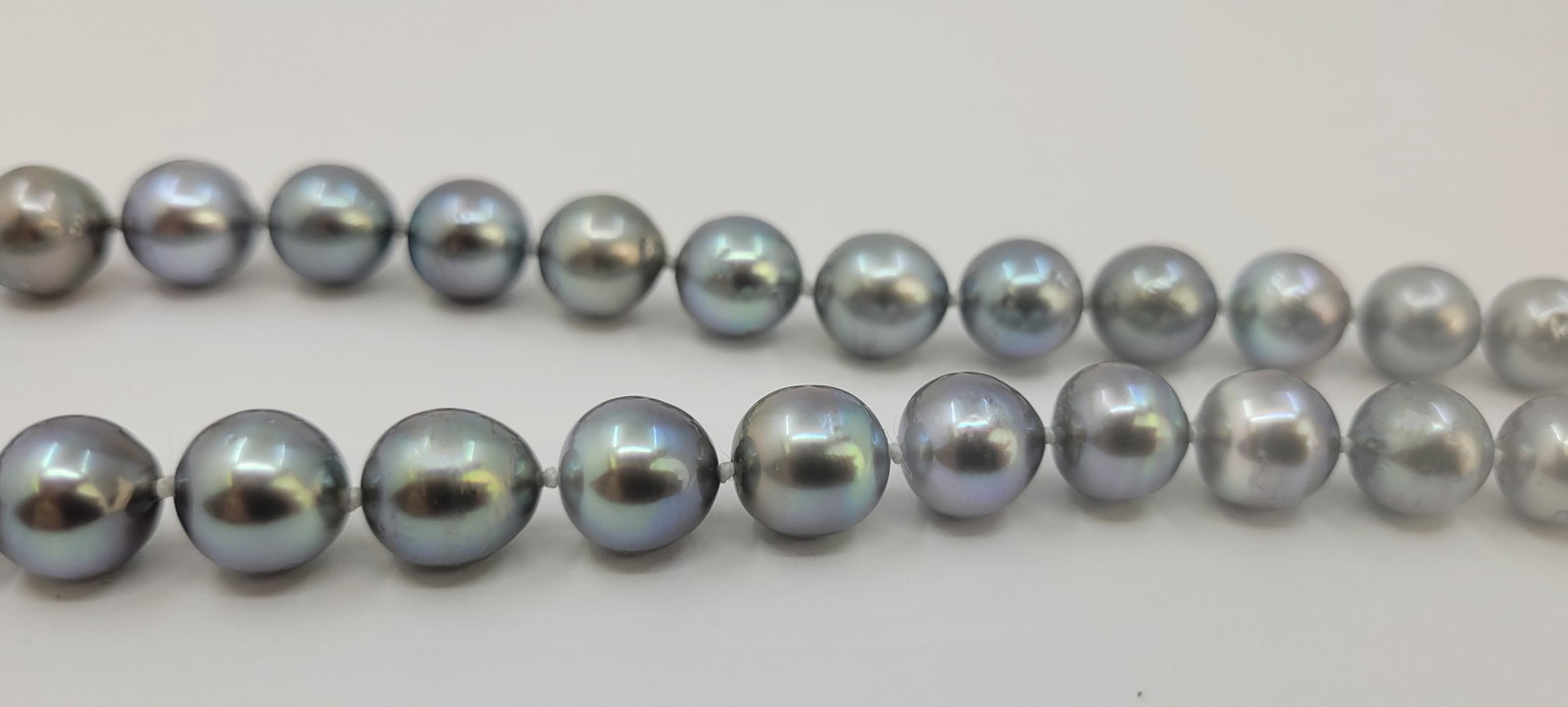 Necklace PSL Certified Tahitian Pearls - 8.0x10.9mm - 12