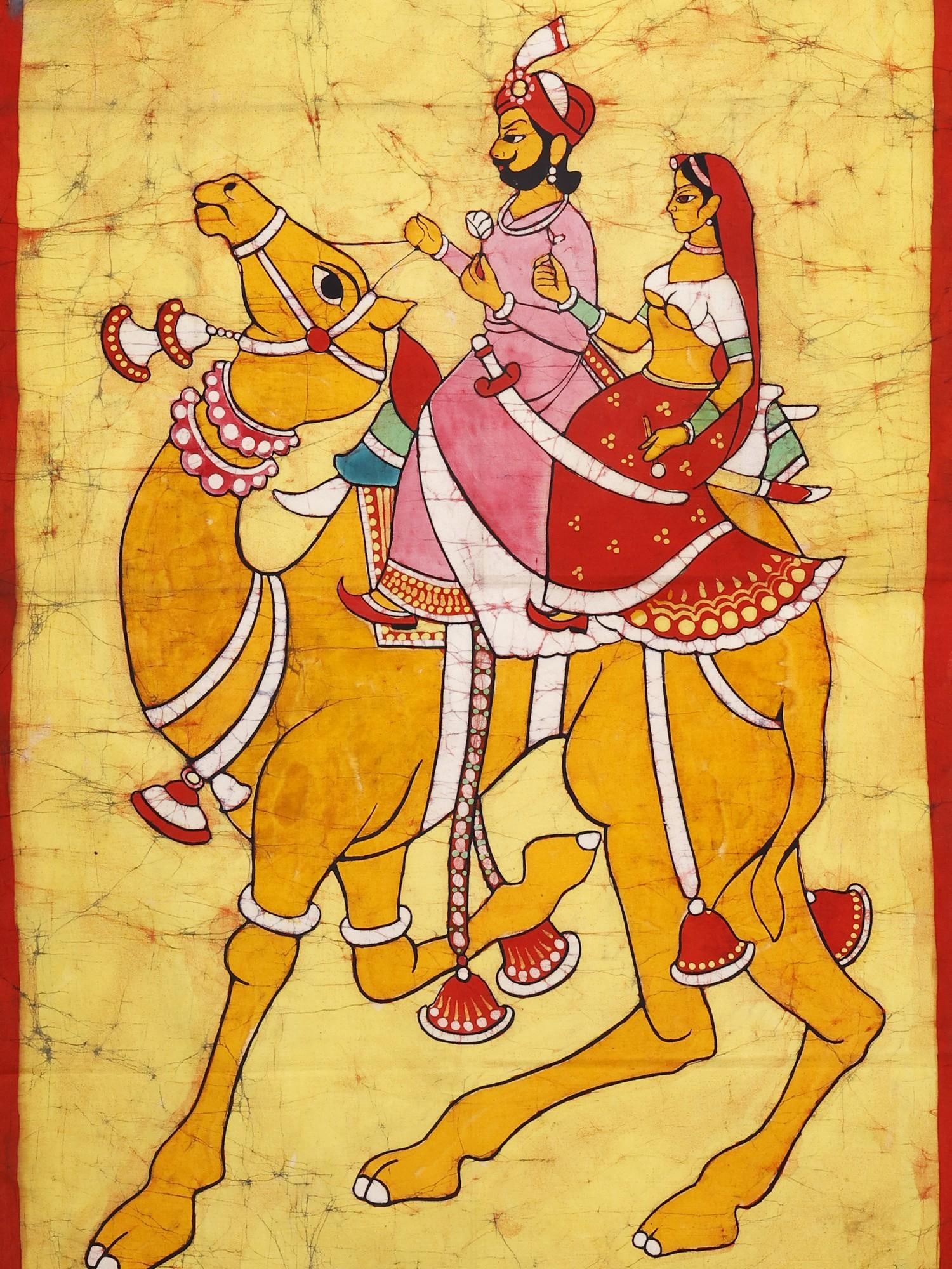 Dhola and Maru | Batik Painting - 2