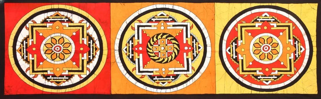 Yantra - A Cosmic Symbol: Title: Yantra - A Cosmic Symbol Description: Folk Paintings Reserve: $56.70 Shipping: Domestic: Shipping rates are determined by destination International: Foreign shipping rates are determined by