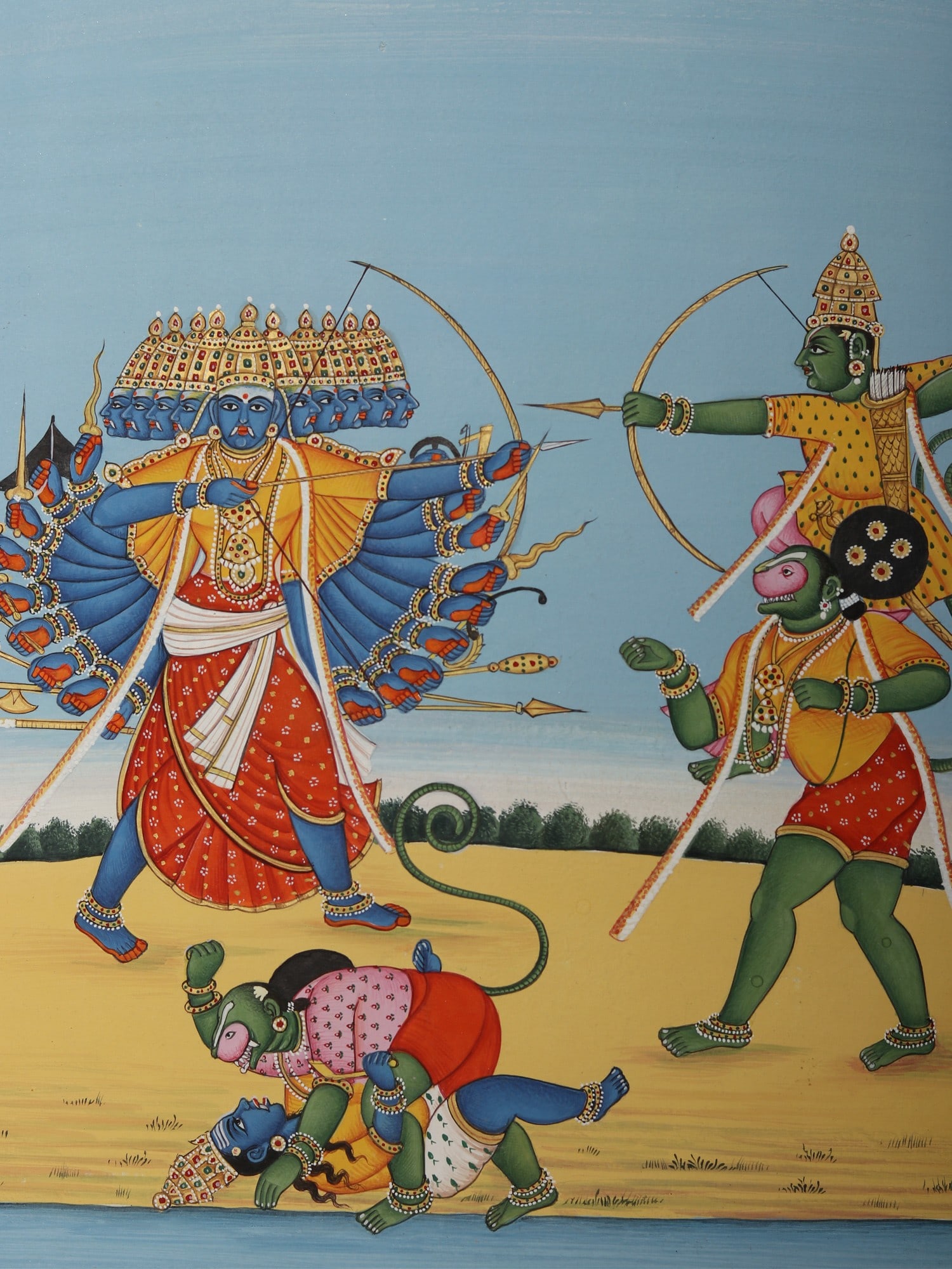 Prabhu Shri Ram Killing Ravana (Dashanan) - 2