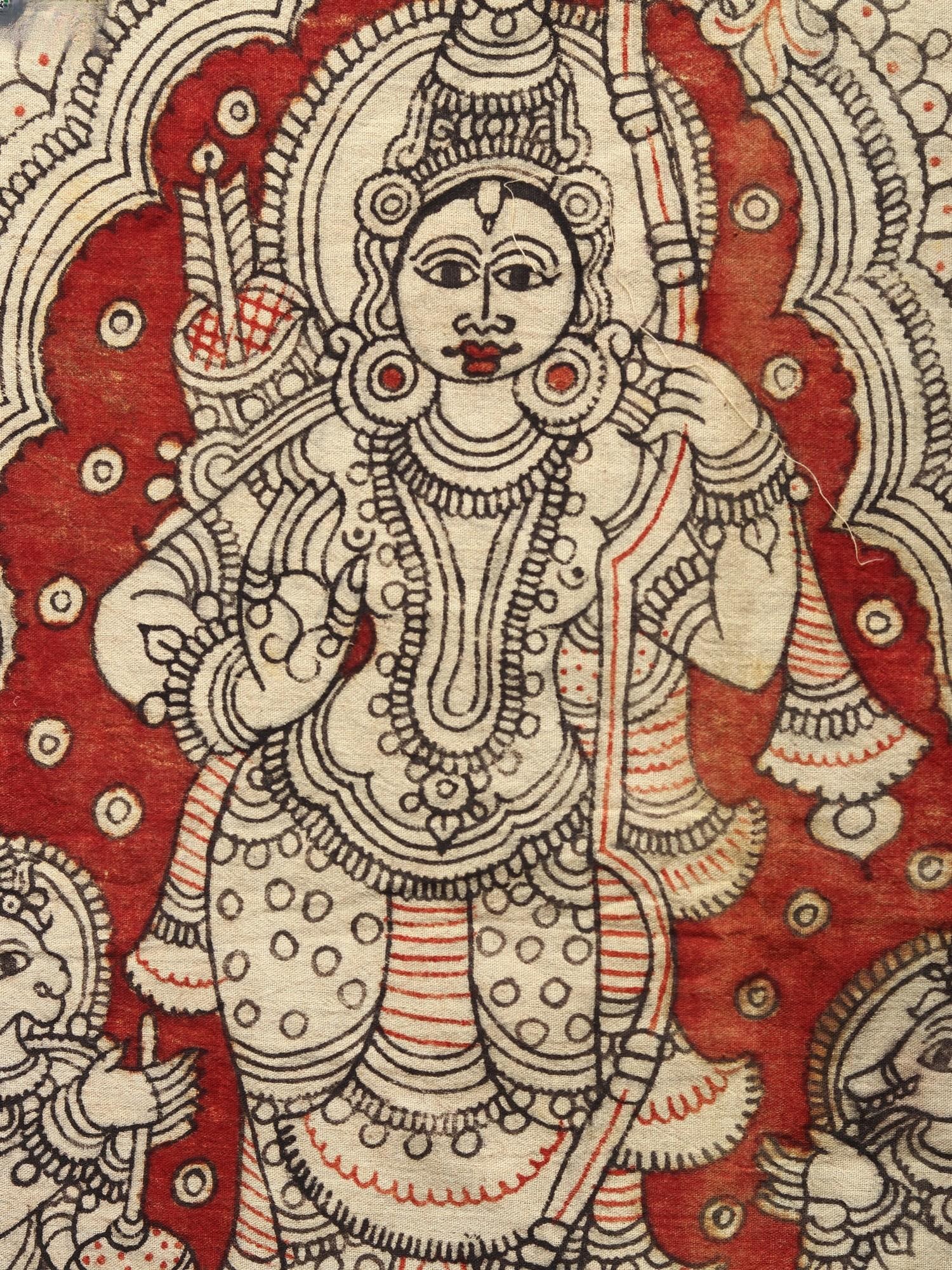 Lord Rama | Kalamkari Painting on Cotton - 2