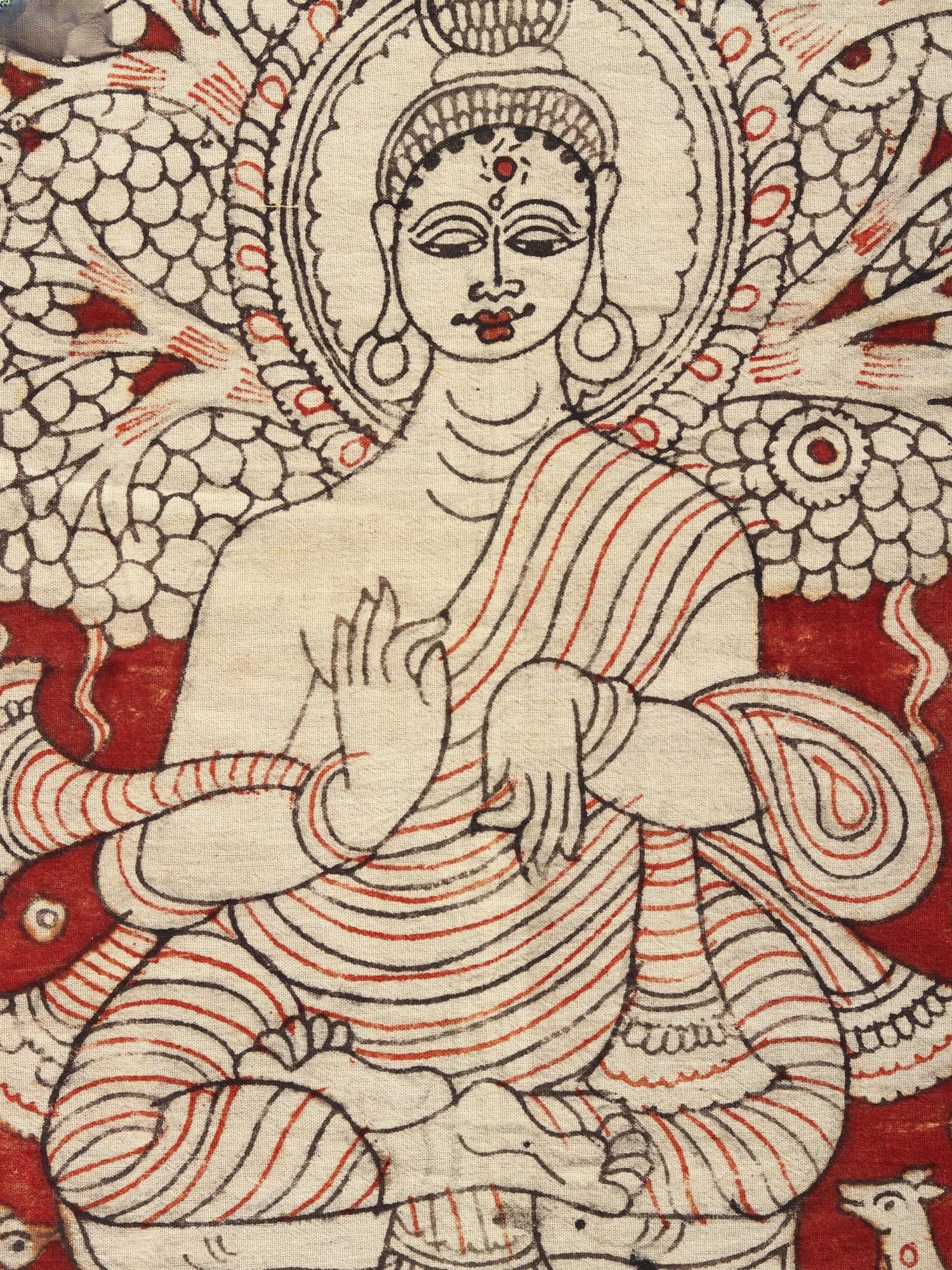Lord Shakyamuni Buddha | Kalamkari Art - 2