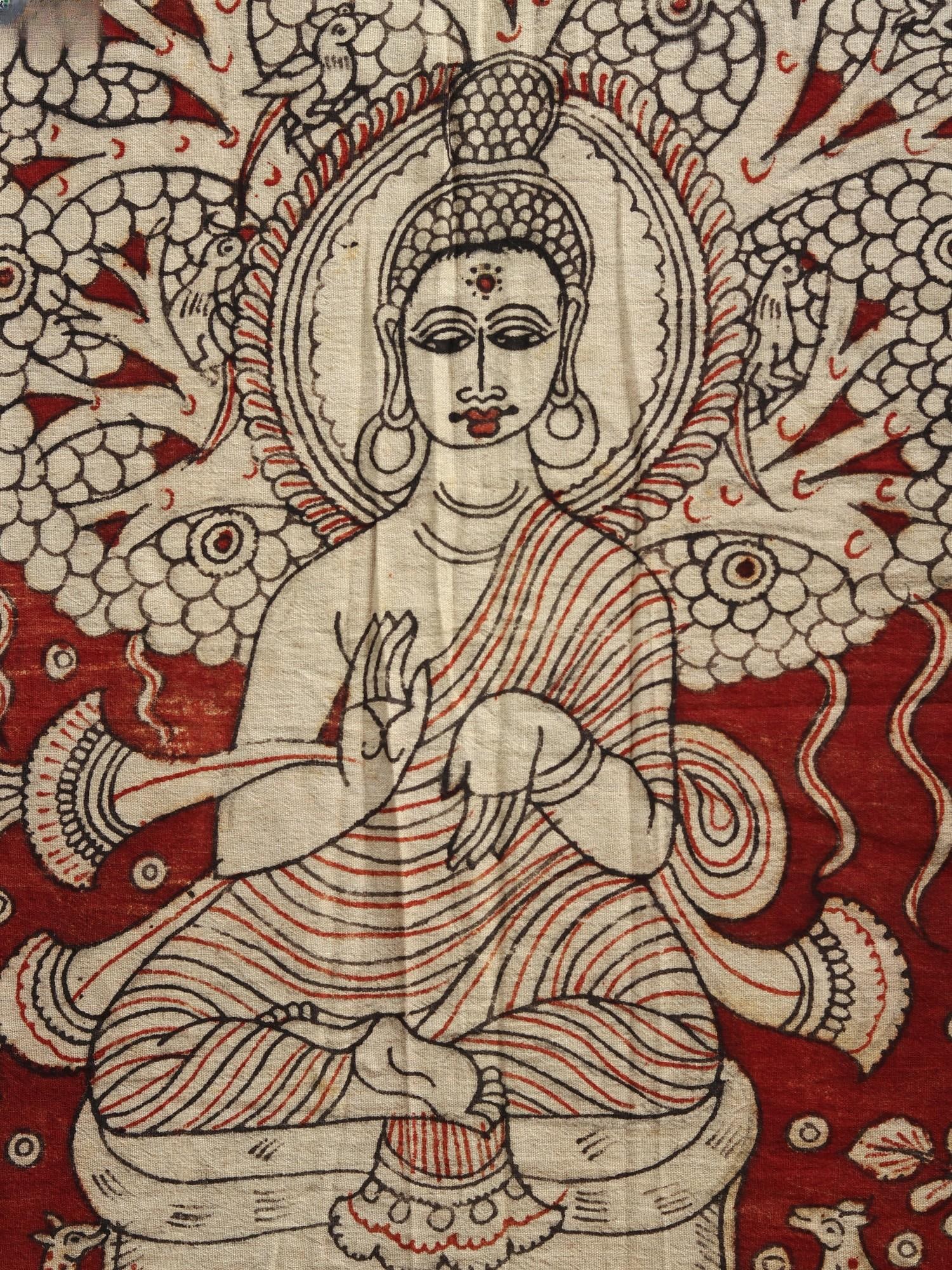 Lord Shakyamuni Buddha | Kalamkari Painting - 2