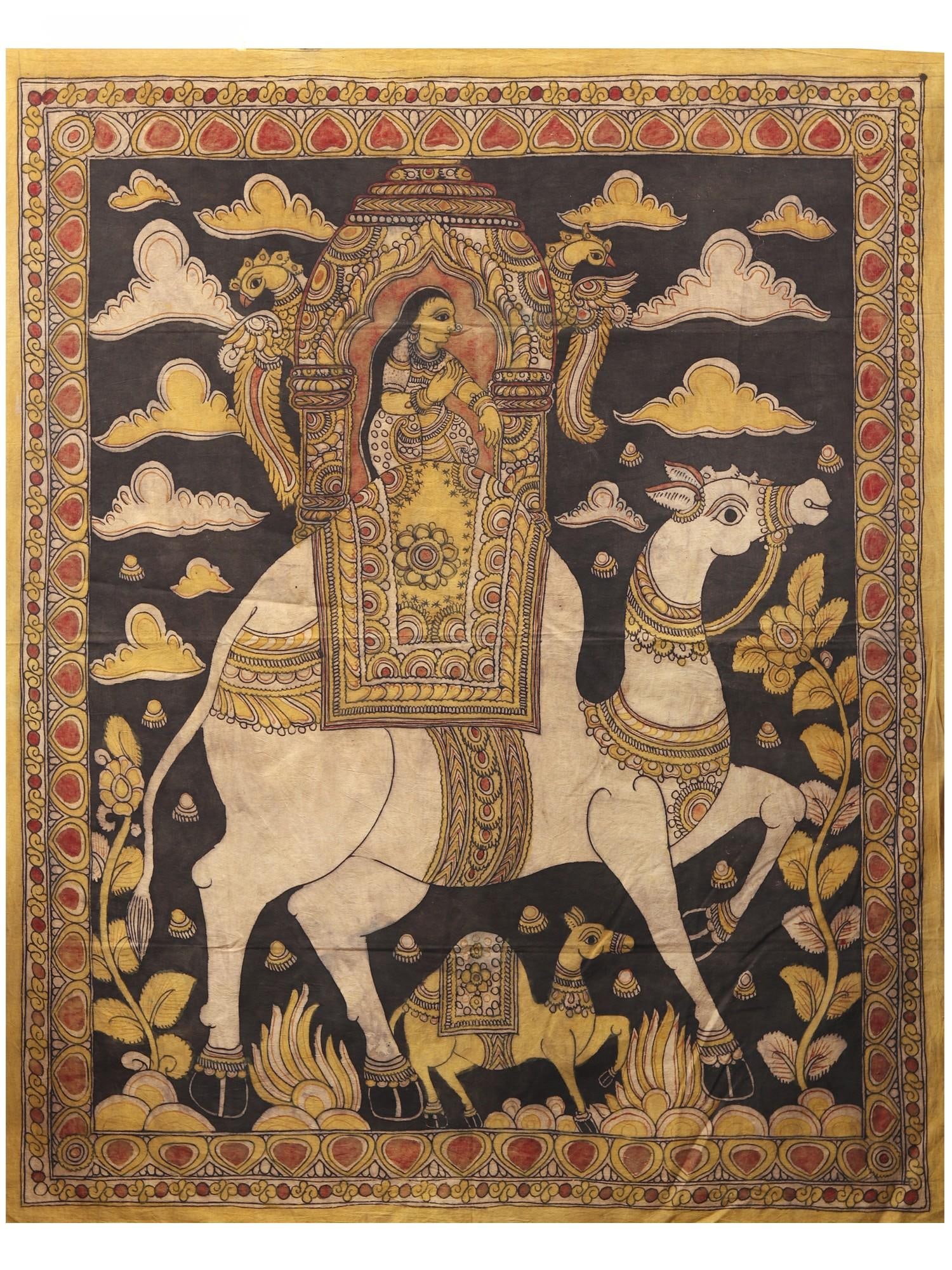 Royal Lady on Camel | Kalamkari Painting (1 of 2)