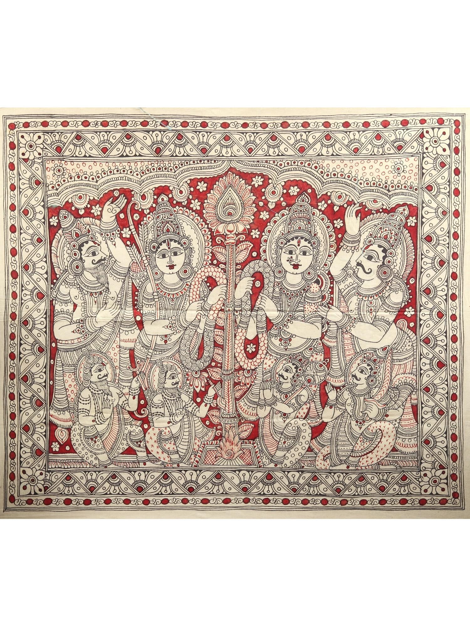 Sita Kalyanam | Kalamkari Painting (1 of 2)