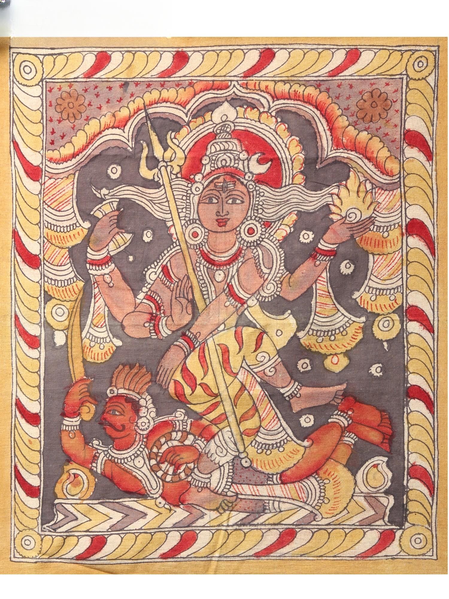 Nataraja (Dancing Lord Shiva) | Kalamkari Painting (1 of 2)