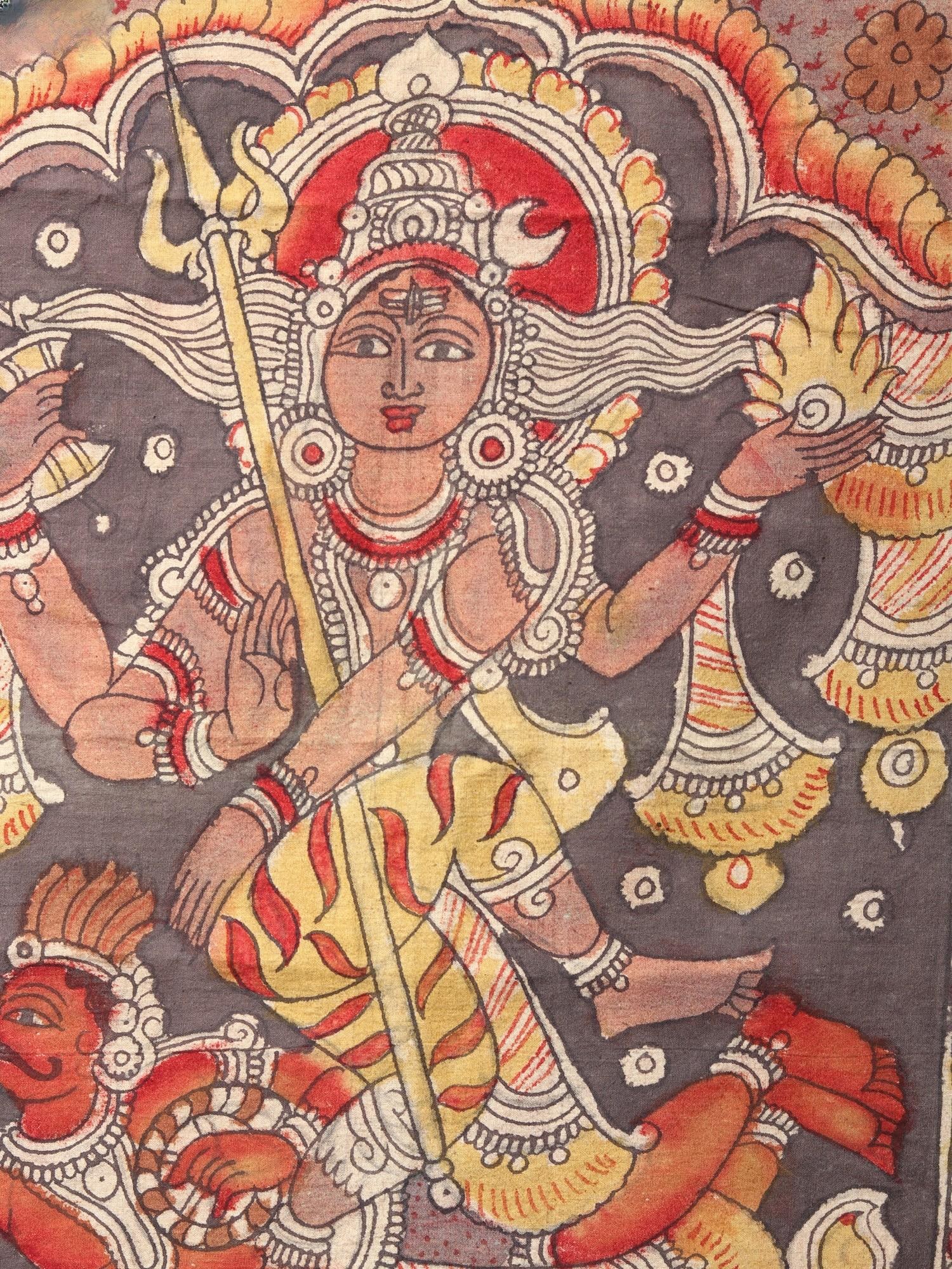 Nataraja (Dancing Lord Shiva) | Kalamkari Painting - 2