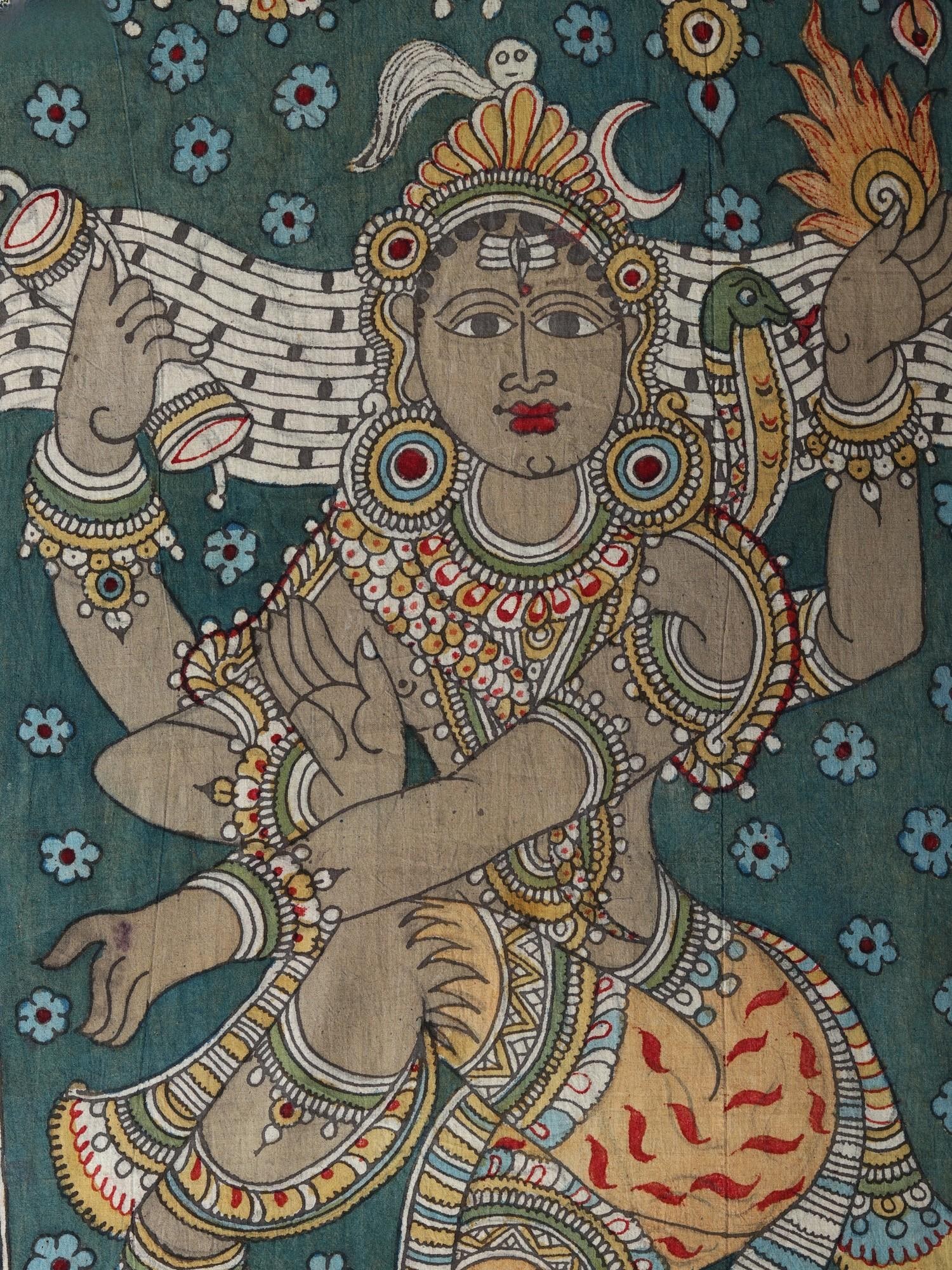 Lord Shiva as Nataraja | Kalamkari Painting - 2