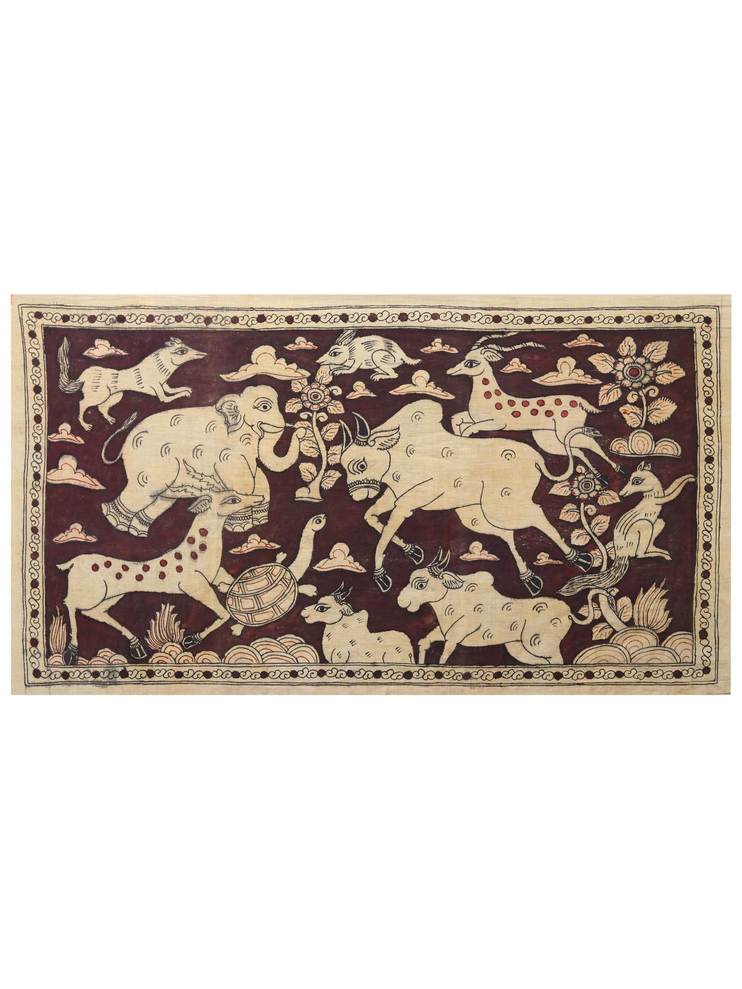 Wildlife Kalamkari Painting | Kalamkari Painting (1 of 2)