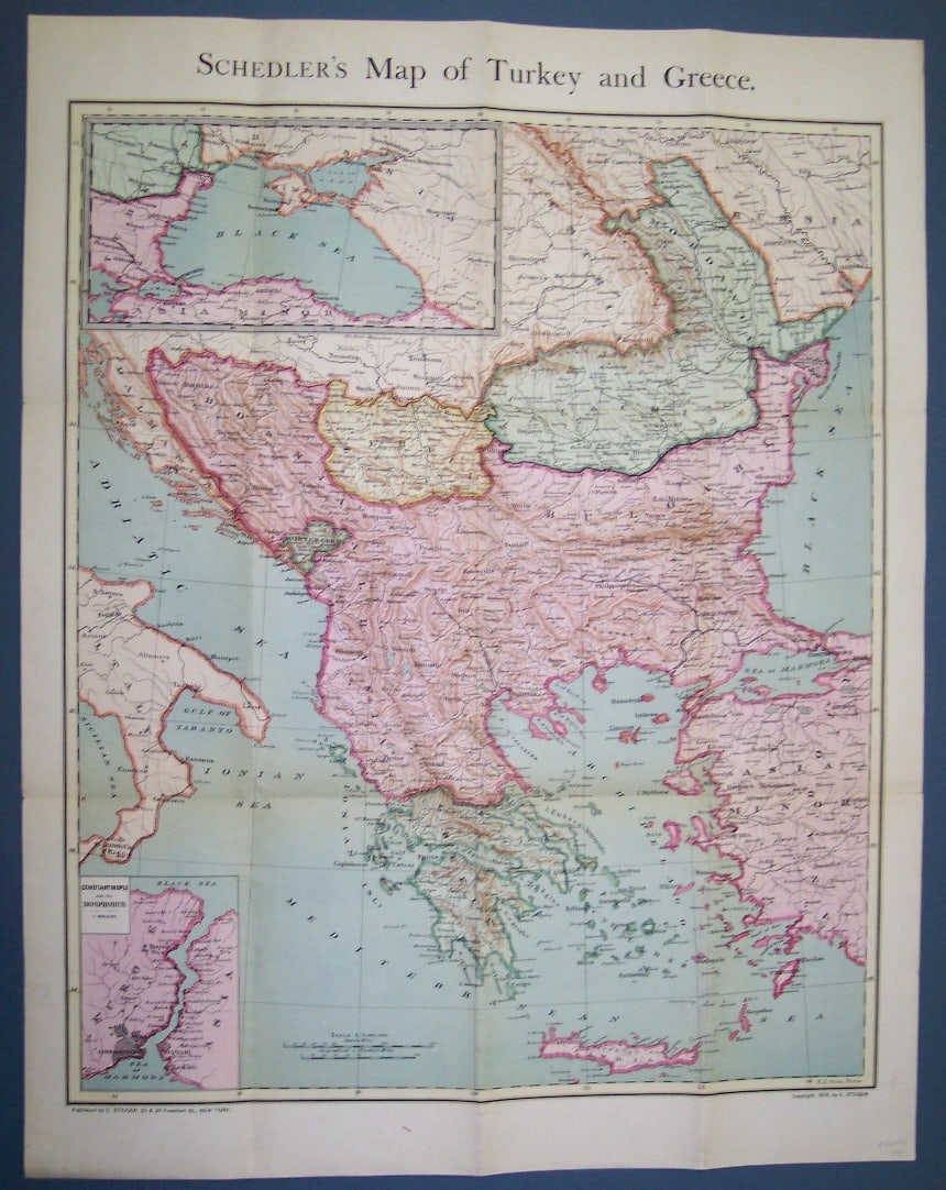 Schedler's Map of Turkey and Greece. - 2