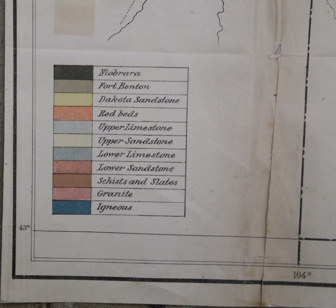 Geological Map of the Black Hills by Professor N.H. Winchell - 3