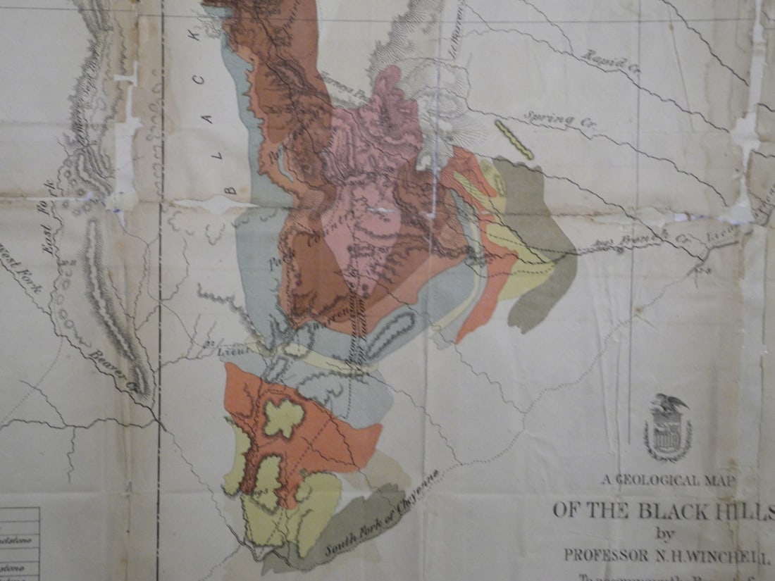 Geological Map of the Black Hills by Professor N.H. Winchell - 4