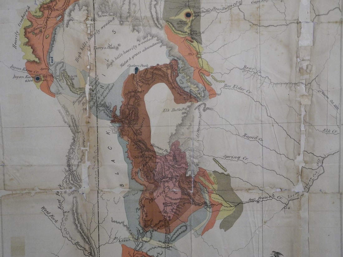 Geological Map of the Black Hills by Professor N.H. Winchell - 6