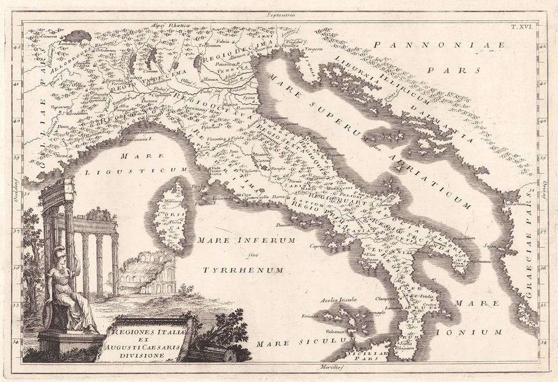 Regiones Italiae Ex Augusti Caesaris Divisione - 2