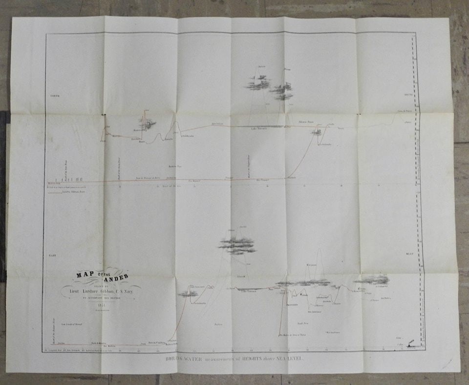 Map Drawn by Lieut. Lardner Gibbon U.S. Navy to Accompany His Report. 1854. [Bolivia With Parts of - 2