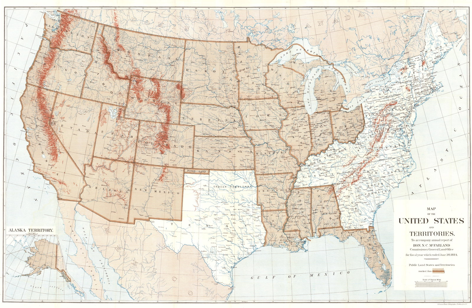 Map of the United States and Territories... (1 of 1)
