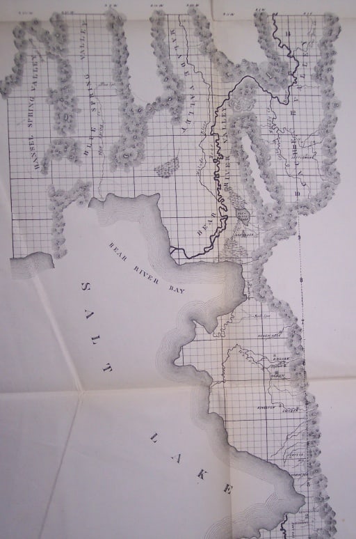 Map Showing the Extent of Surveys in the Territory of Utah 1856 - 3