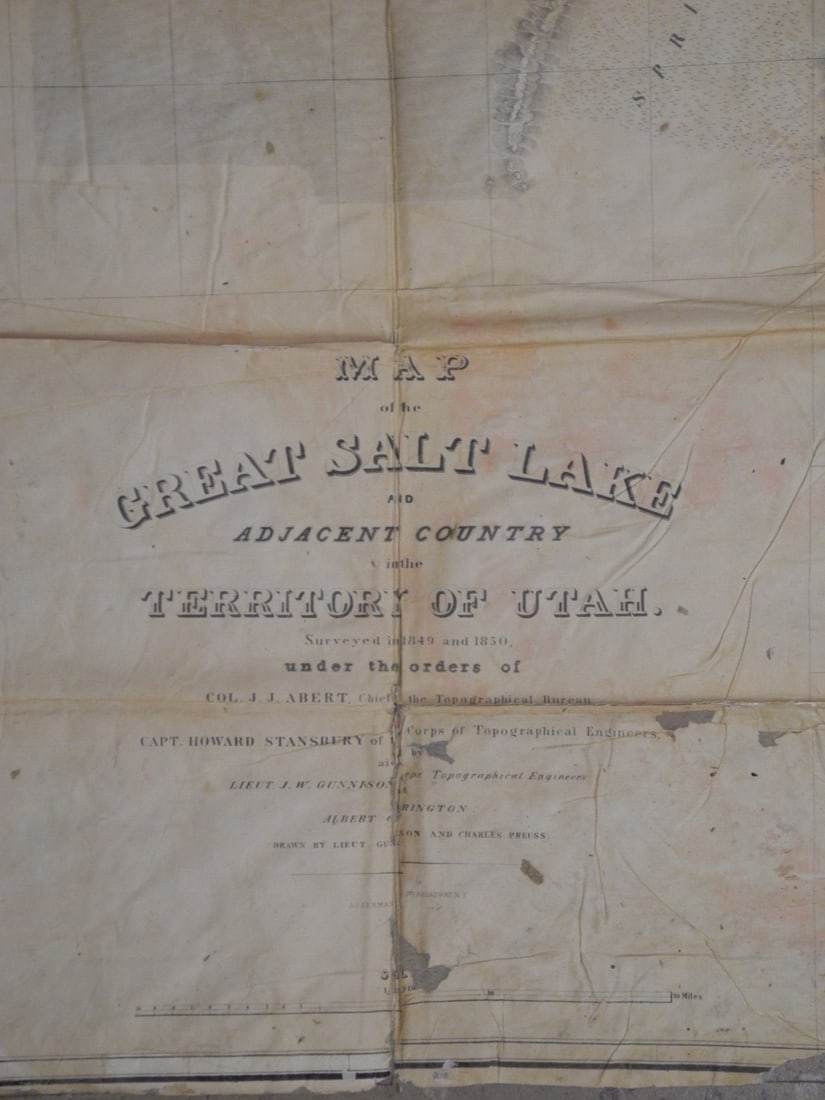 Map of the Great Salt Lake and Adjacent Country in the Territory of Utah. - 2
