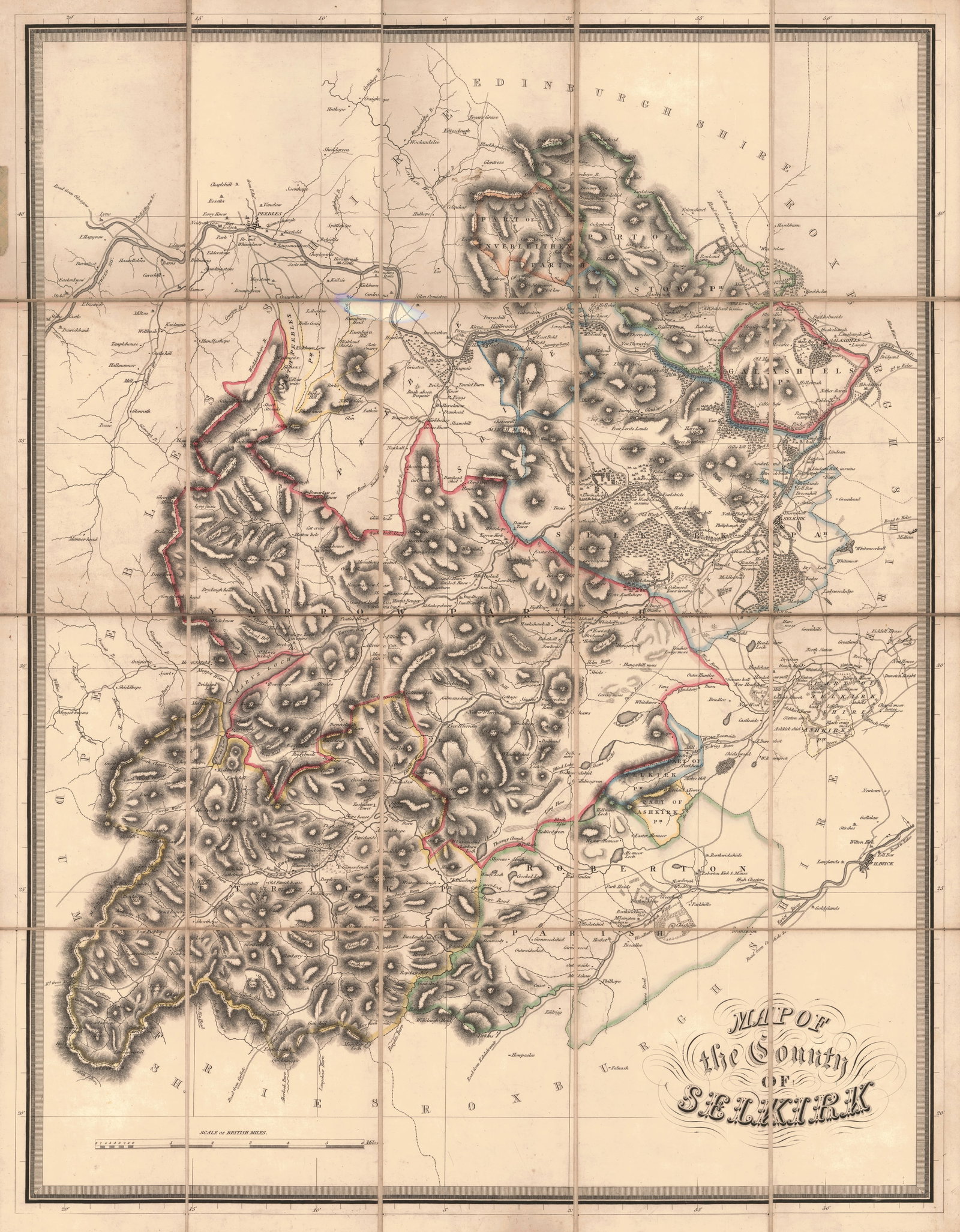Map of the County of Selkirk. - 2
