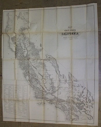 Map of the Public Surveys in California to Accompany Report of Surveyor Genl. (1 of 3)