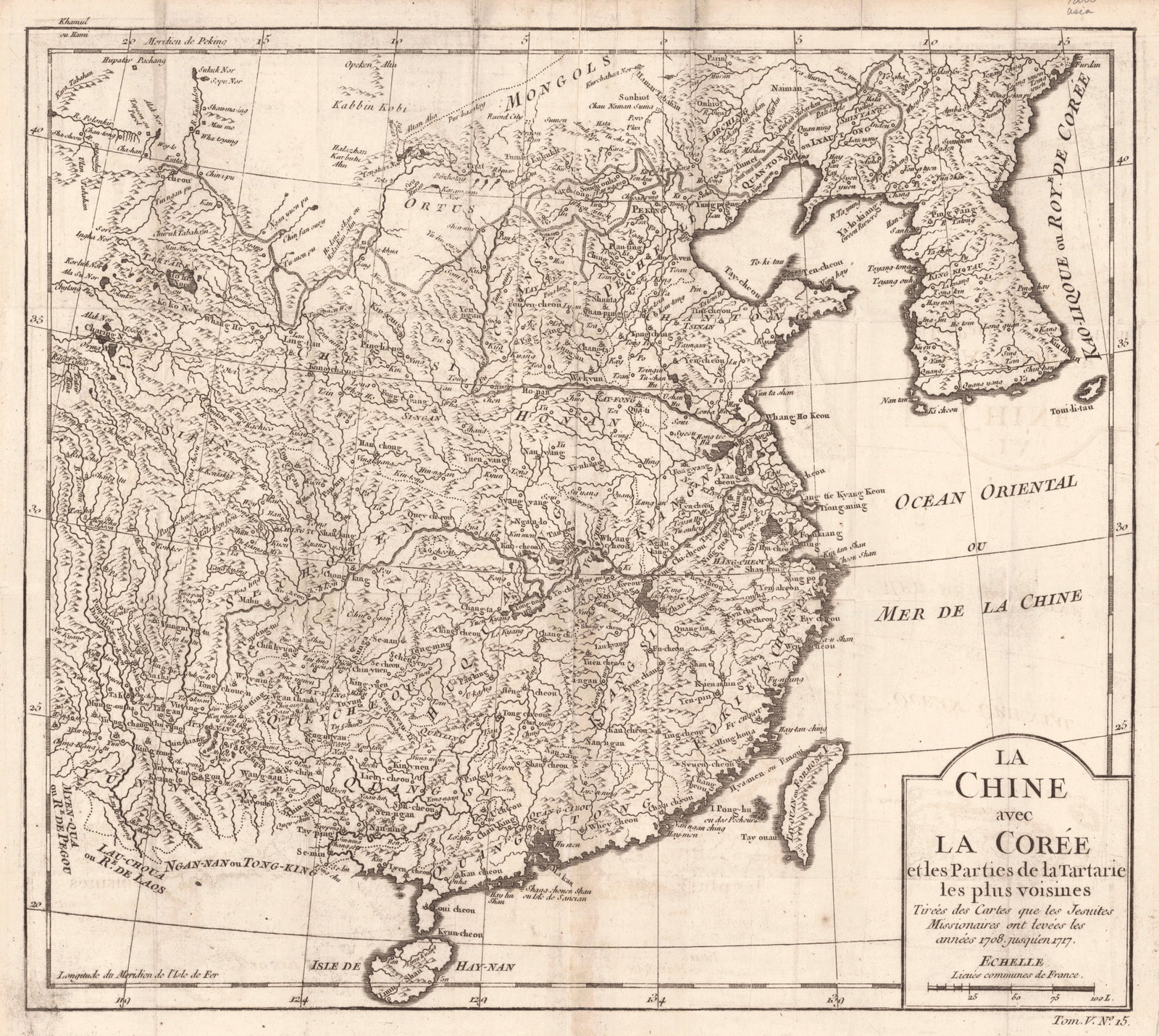 La Chine Avec La Coree Et Les Parties De La Tartarie Les Plus Voisines Tiree Des Cartes Que Les (1 of 3)