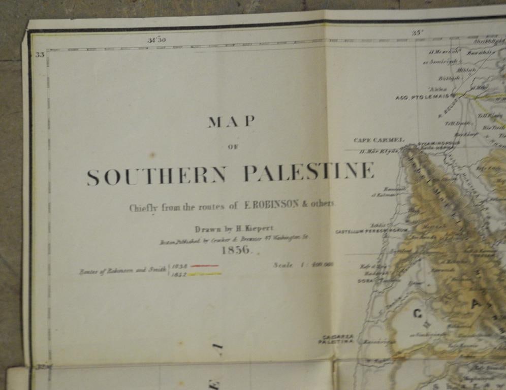 Four Maps to Accompany the Biblical Researches in Palestine - 9