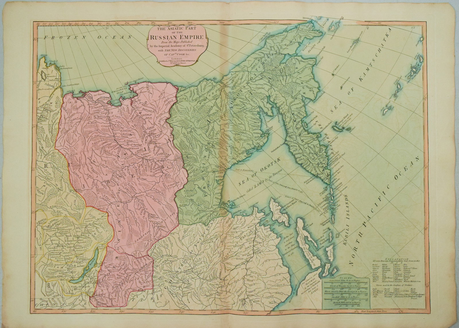 1794 Laurie and Whittle Map of Russia in Asia -- The Asiatic Part of the Russian Empire…: Title:1794 Laurie and Whittle Map of Russia in Asia -- The Asiatic Part of the Russian Empire…,li>Cartographer:Laurie and Whittle Year/Place:1794, London Map Dimension (in.):19 X 25.3 in.