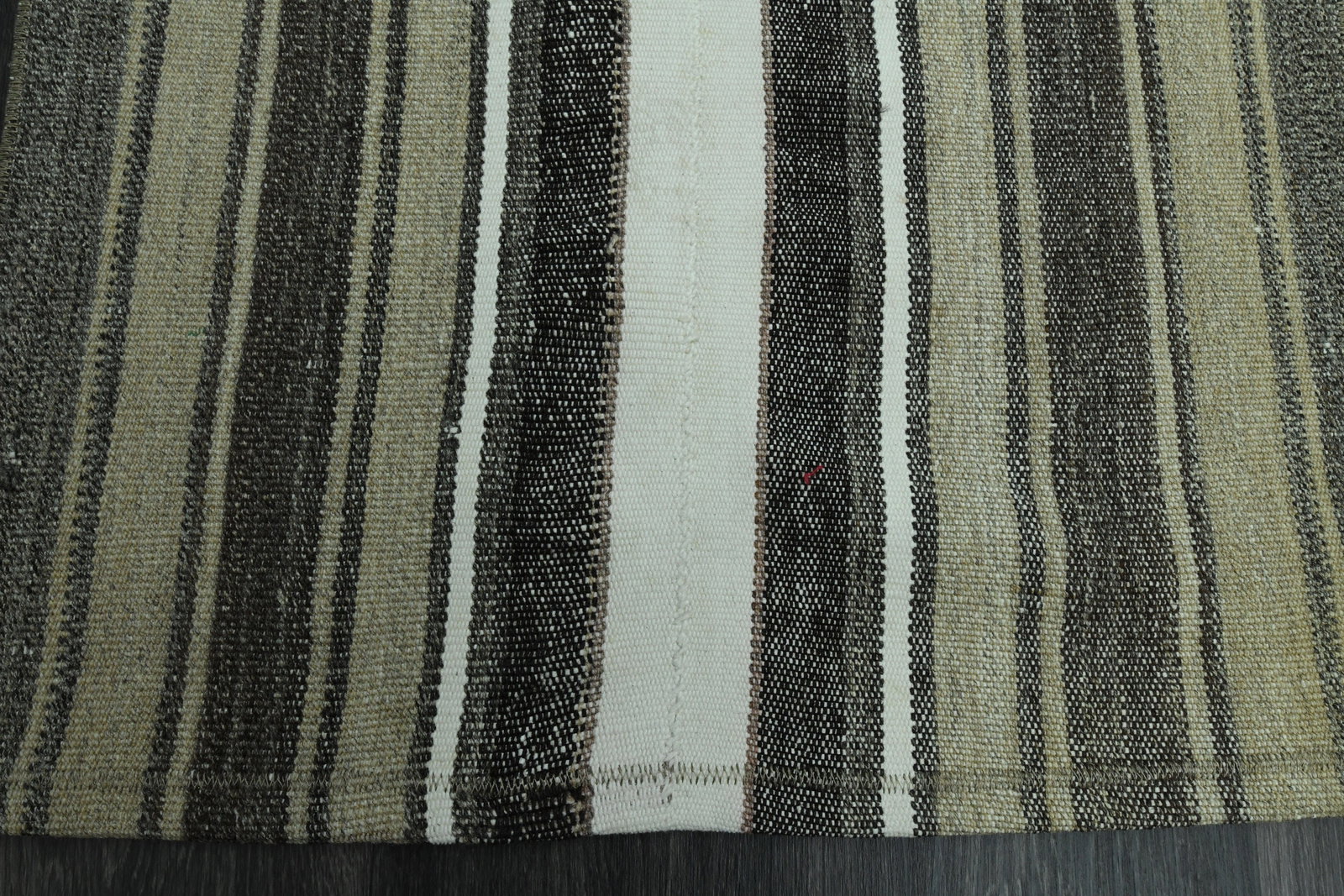 2x9 Faded Turkish Rug: Title: 2x9 Faded Turkish Rug Description: This Turkish one-of-a-kind Vintage Flatweave Kilim Rug is hand-knotted and handwoven by the most skilled artisans who use pure wool, in vibrant, natural