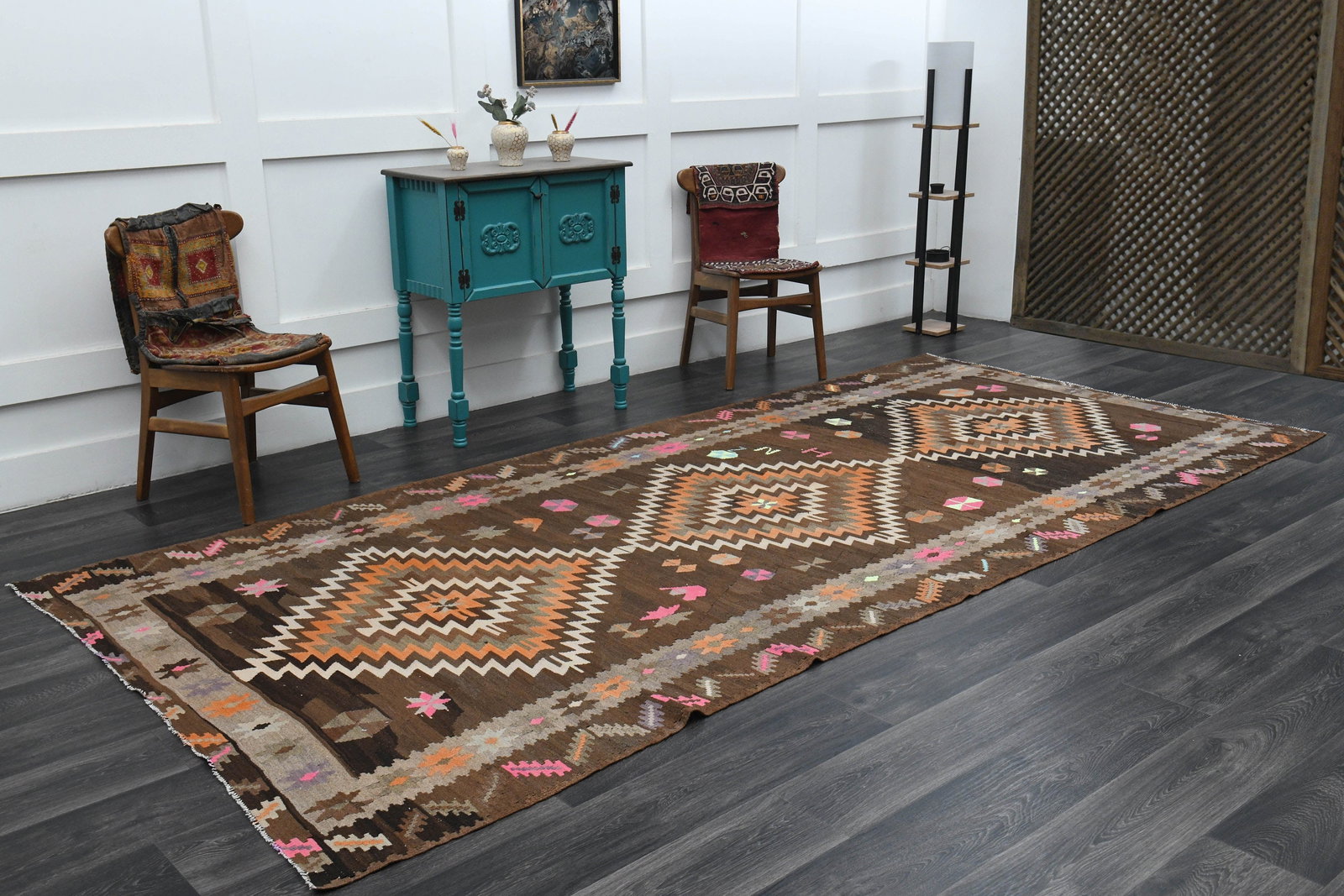 6x12 ft, Geometric Wide Runner - 8