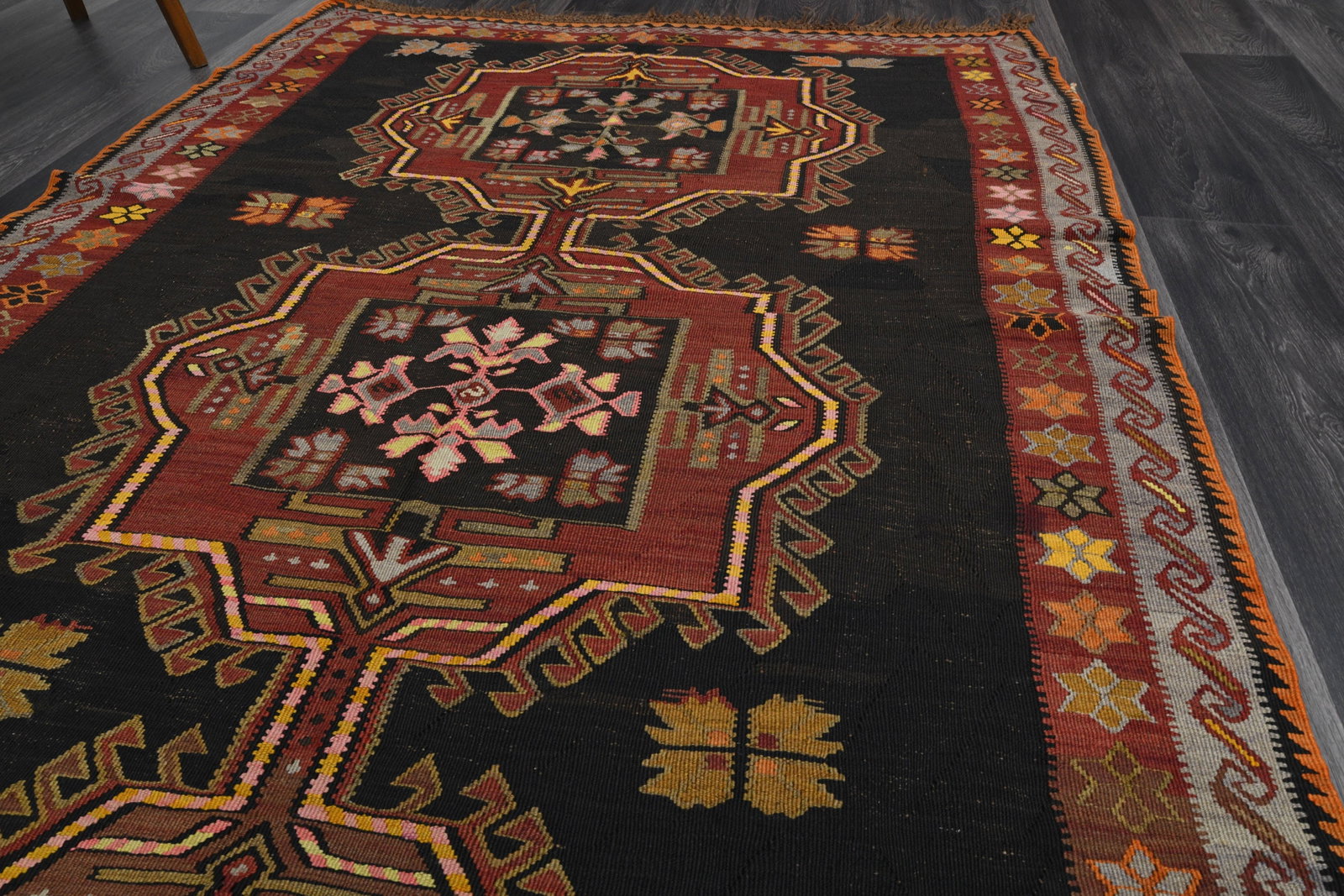 4.9x10.8 Ft, WIDE KILIM Runner Rug - 3