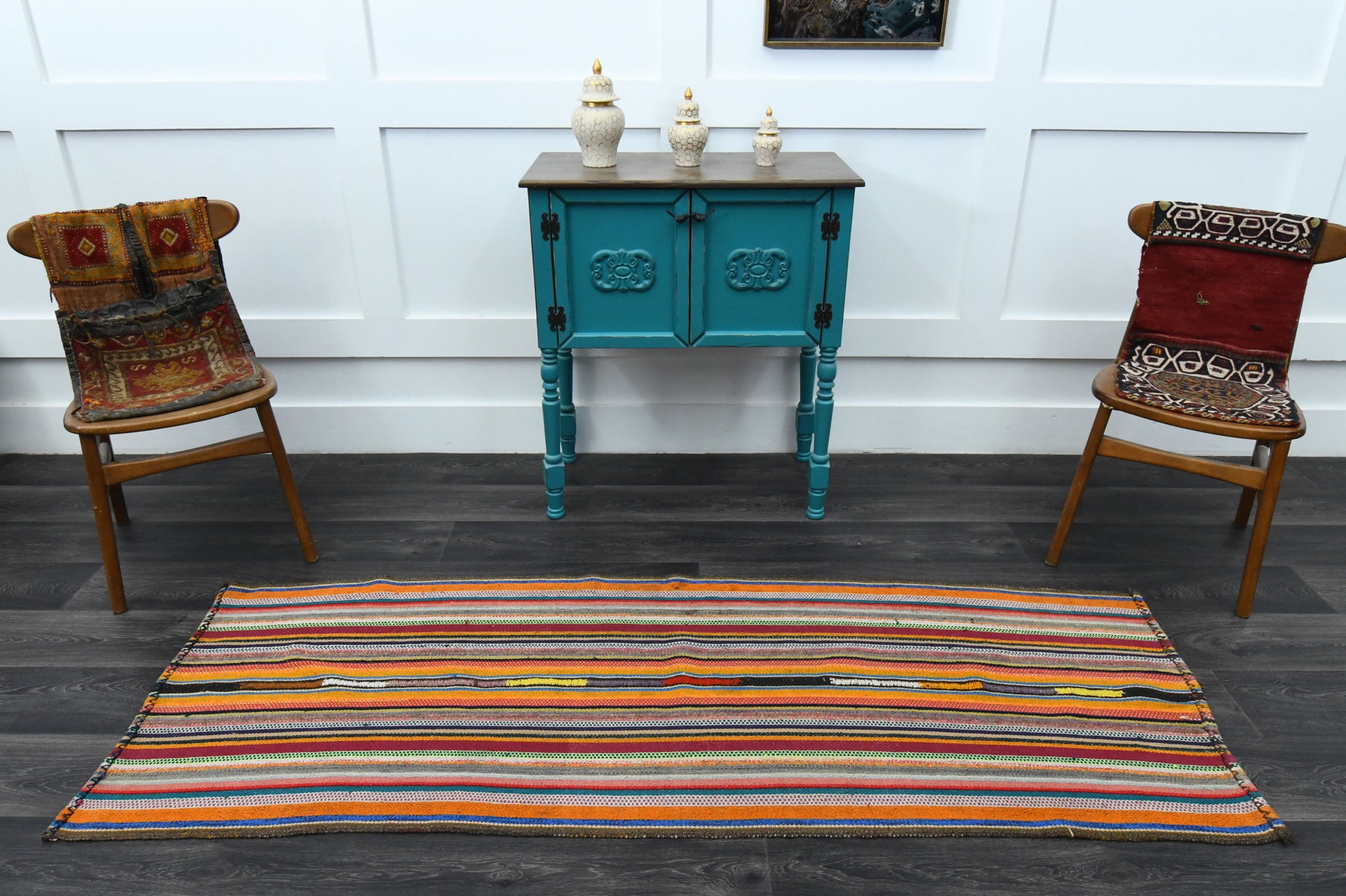 2.5x7.1 ft, TURKISH KILIM Runner - 2