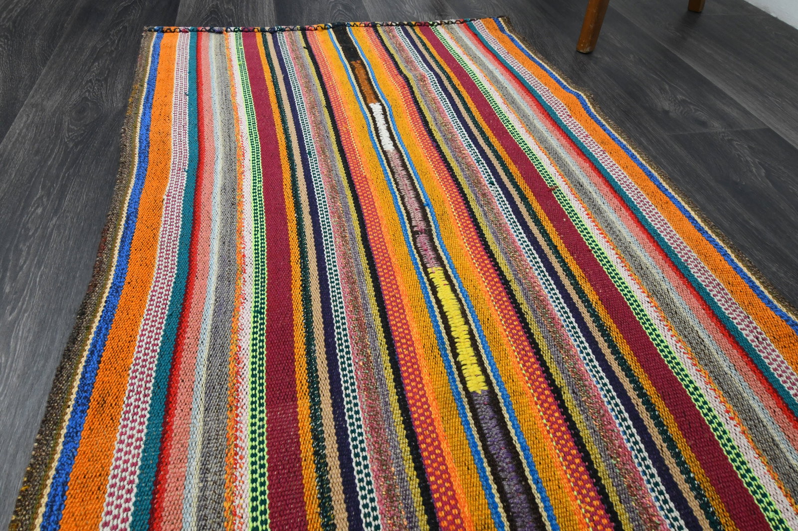 2.5x7.1 ft, TURKISH KILIM Runner - 3