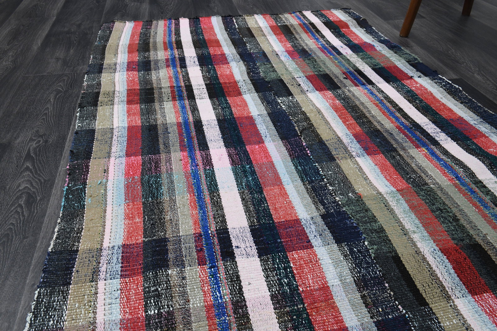 3.8x10.7 ft, TURKISH KILIM Runner - 3