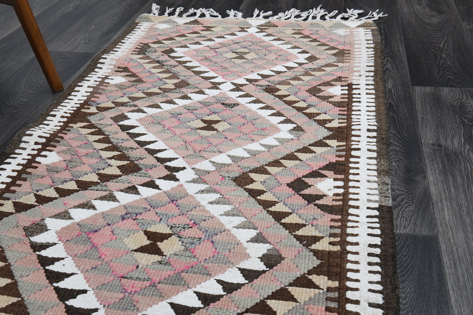 2.9x12.1 ft, TURKISH KILIM Runner - 4